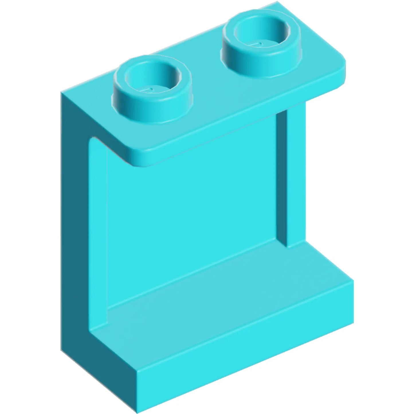 Part 87552 - Panel 1 x 2 x 2 with Side Supports - Hollow Studs