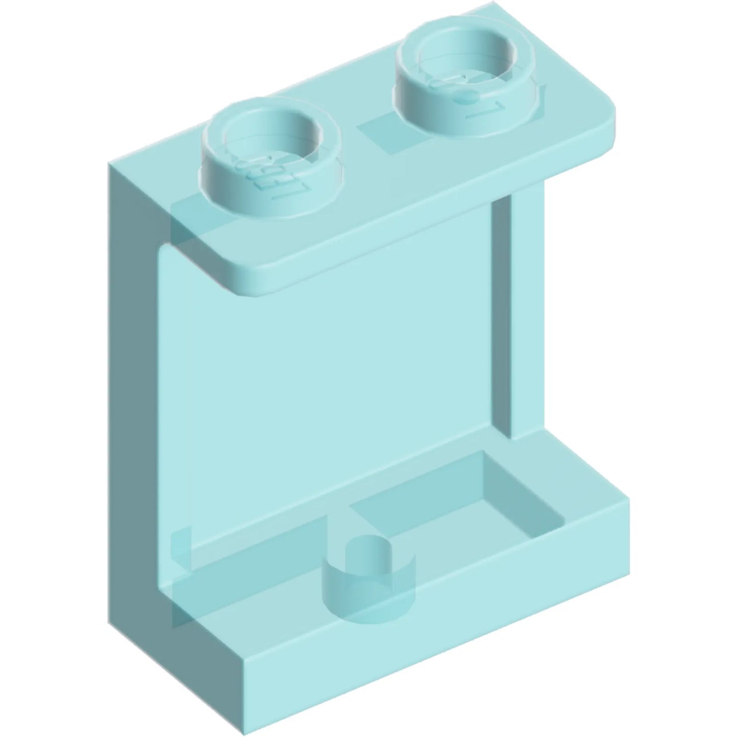 Part 87552 - Panel 1 x 2 x 2 with Side Supports - Hollow Studs