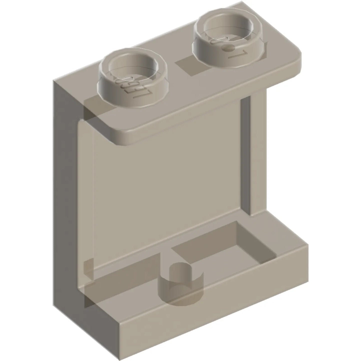 Part 87552 - Panel 1 x 2 x 2 with Side Supports - Hollow Studs