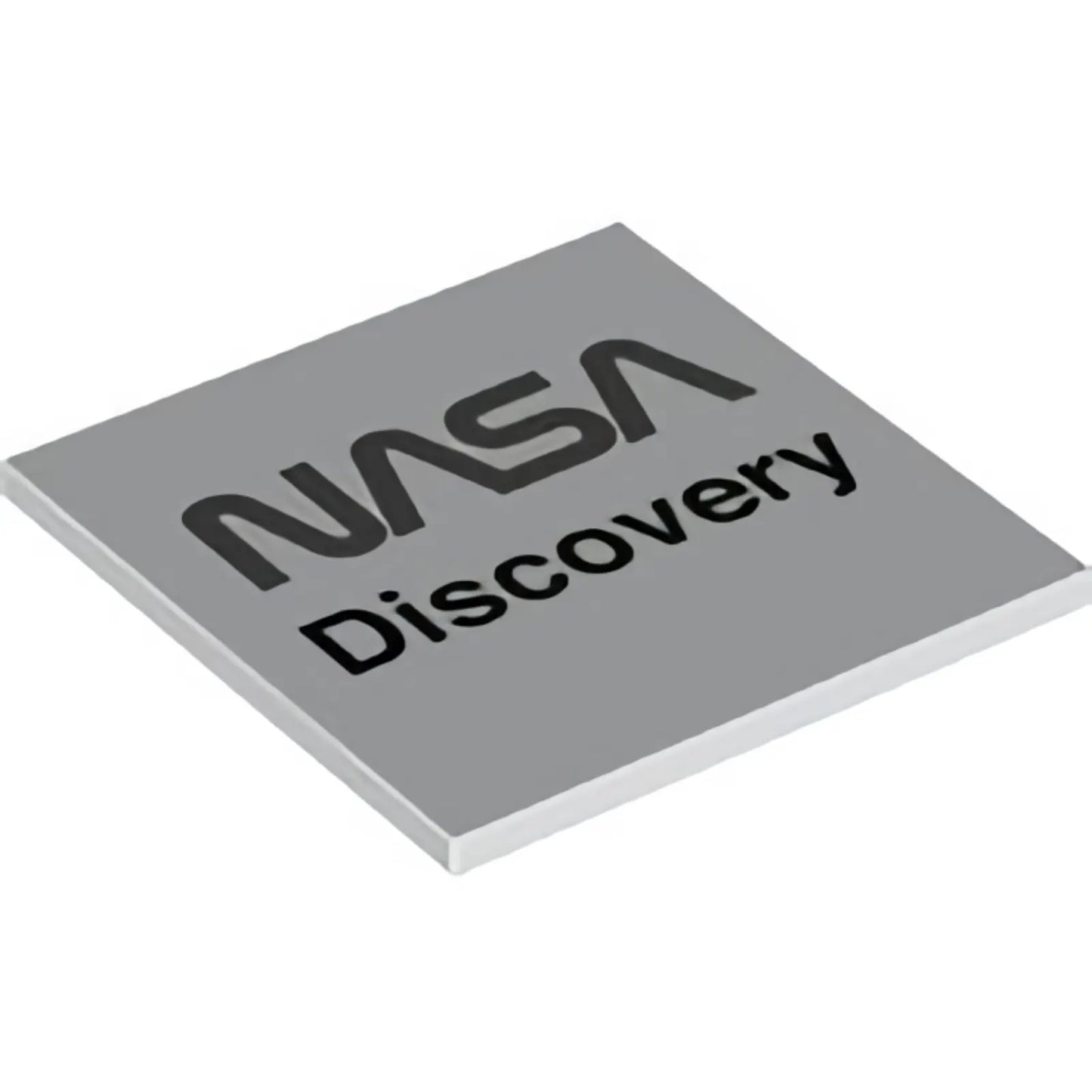 Part 10202pb029 - Tile 6 x 6 with Bottom Tubes with 'NASA' and 'Discovery' Pattern
