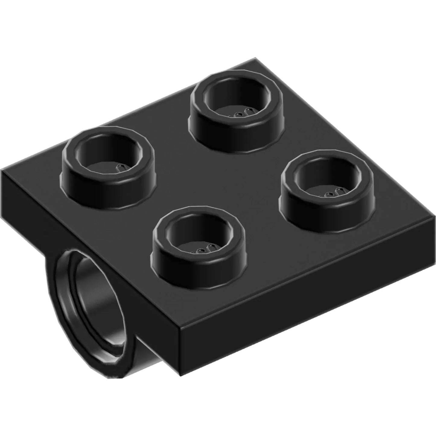 Part 10247 - Plate, Modified 2 x 2 with Pin Hole - Full Cross Support Underneath