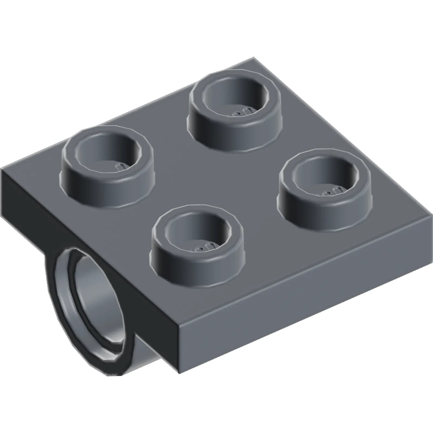 Part 10247 - Plate, Modified 2 x 2 with Pin Hole - Full Cross Support Underneath