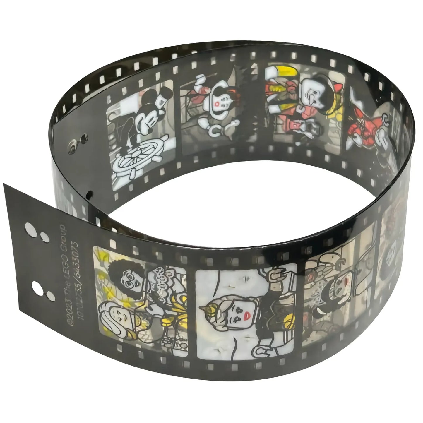 Part 102735 - Plastic Filmstrip / Roll with Black Frames and 20 Disney Film Images Pattern