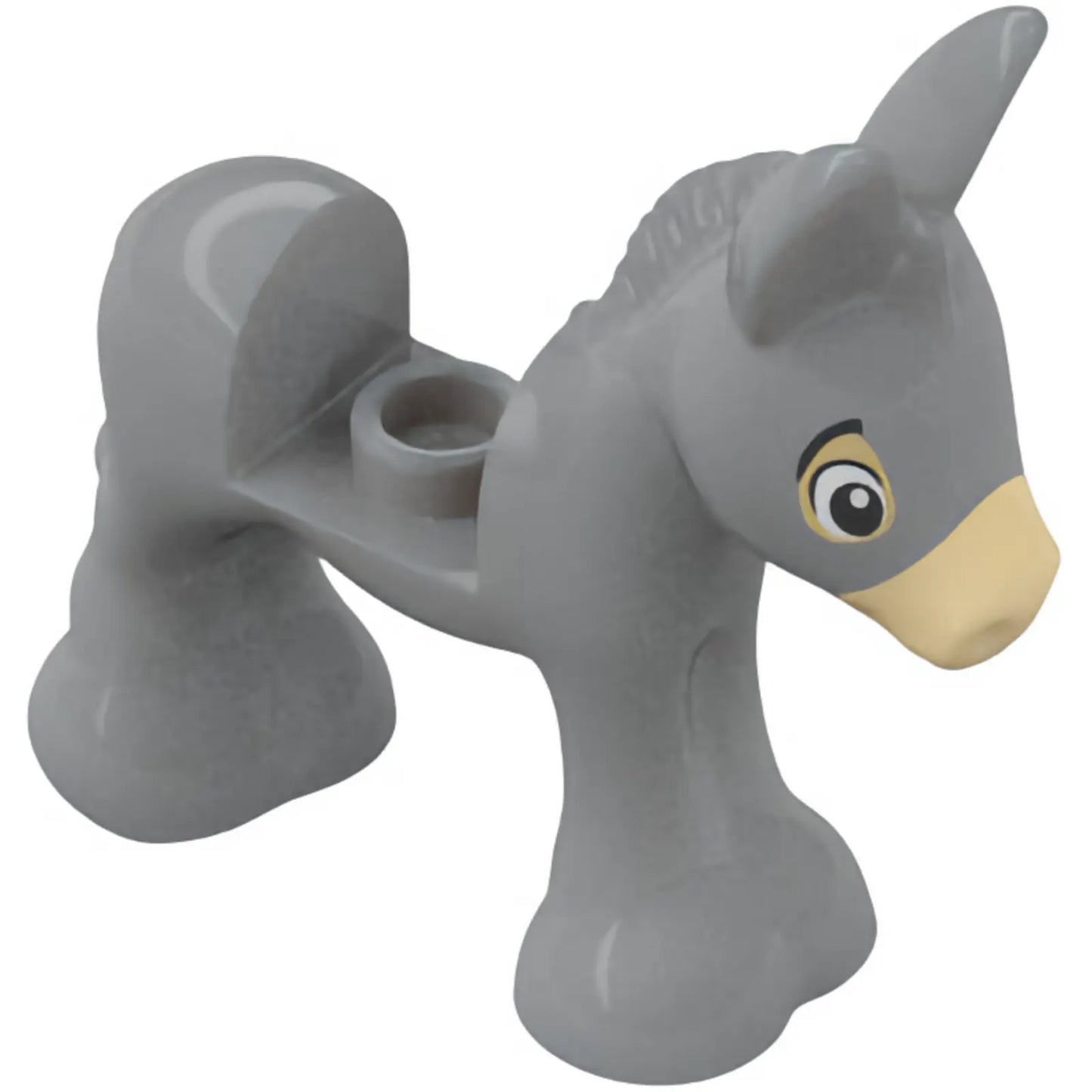 Part 106470pb01 - Donkey, Baby with Black Eyes, Eyebrows, and Tan Muzzle Pattern (Encanto Baby Donkey)