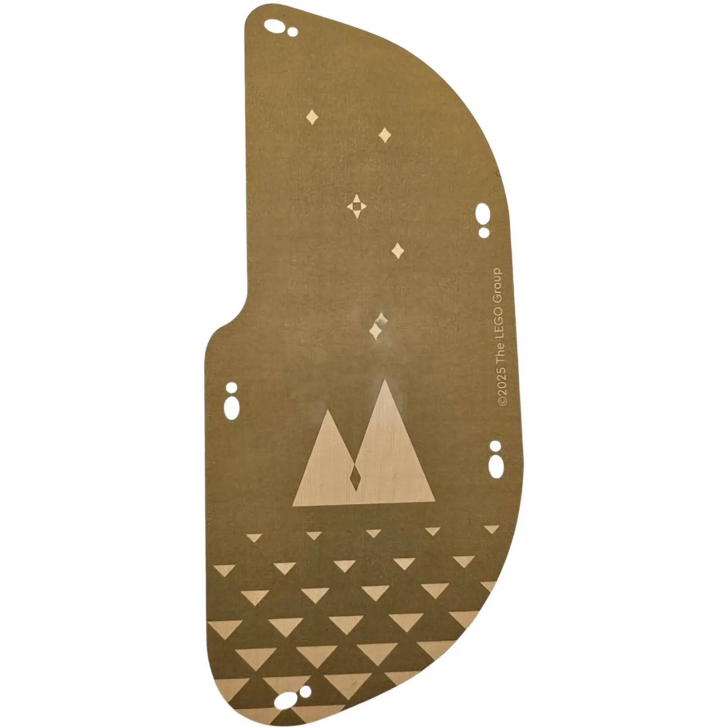 Part 111581 - Cloth Sail 10 x 23 with Diamonds, Mountains and Triangles on Dark Tan Background Pattern