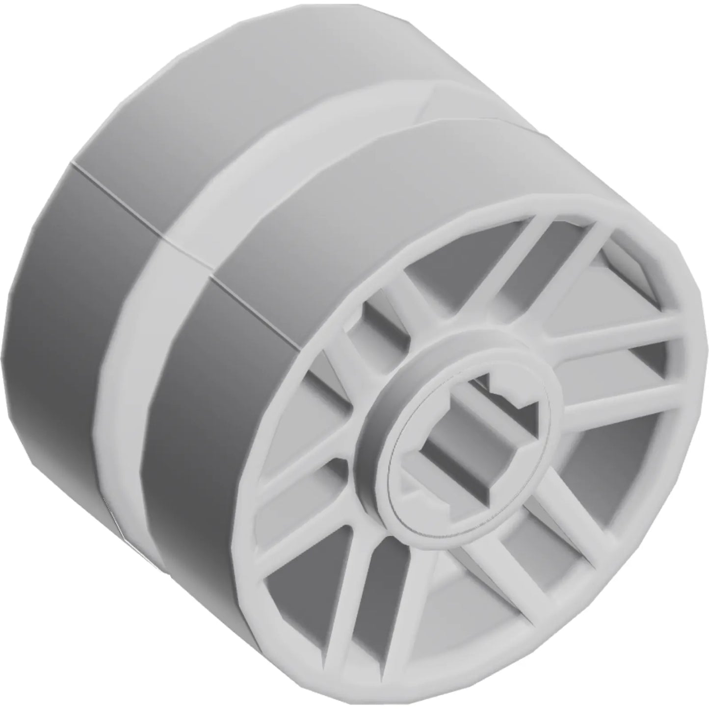 Part 11208 - Wheel 14mm D. x 9.9mm with Center Groove, Fake Bolts and 6 Double Spokes
