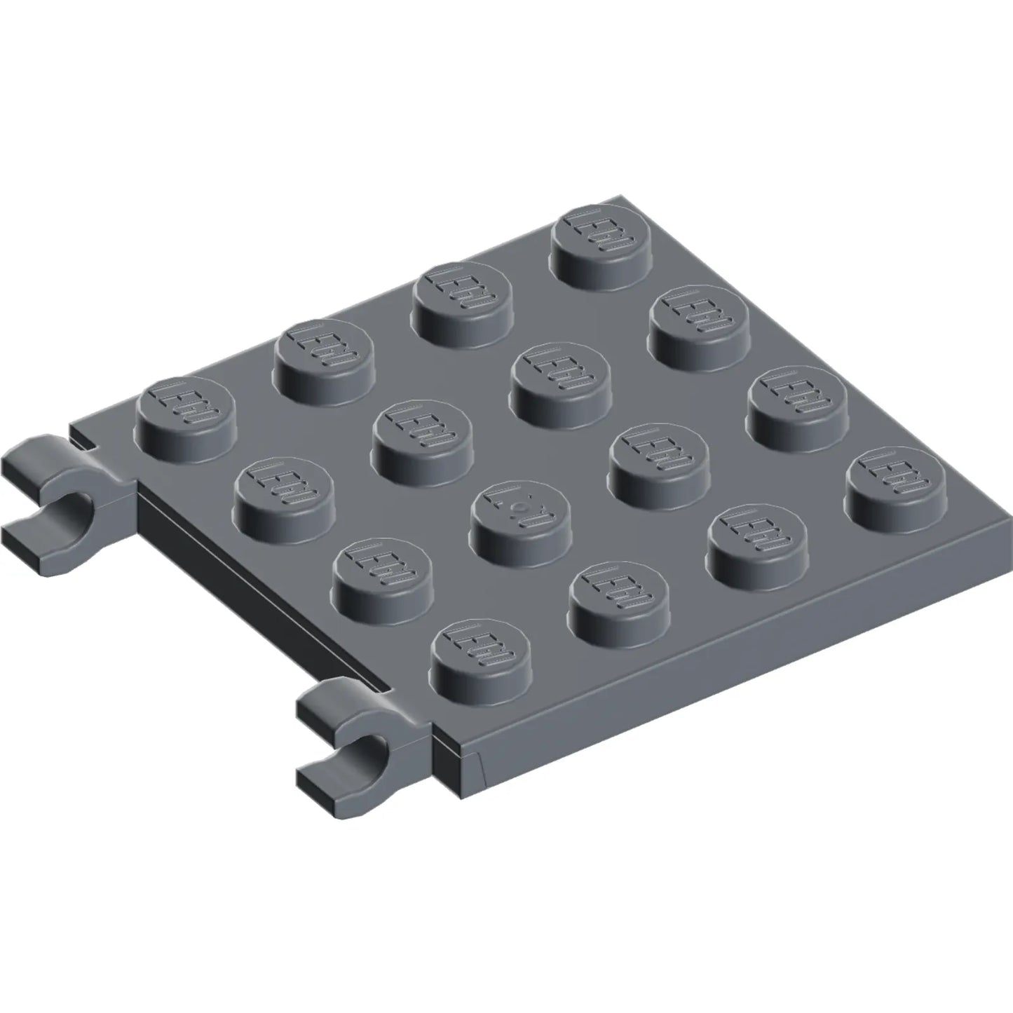 Part 11399 - Plate, Modified 4 x 4 with 2 Open O Clips (Horizontal Grip)