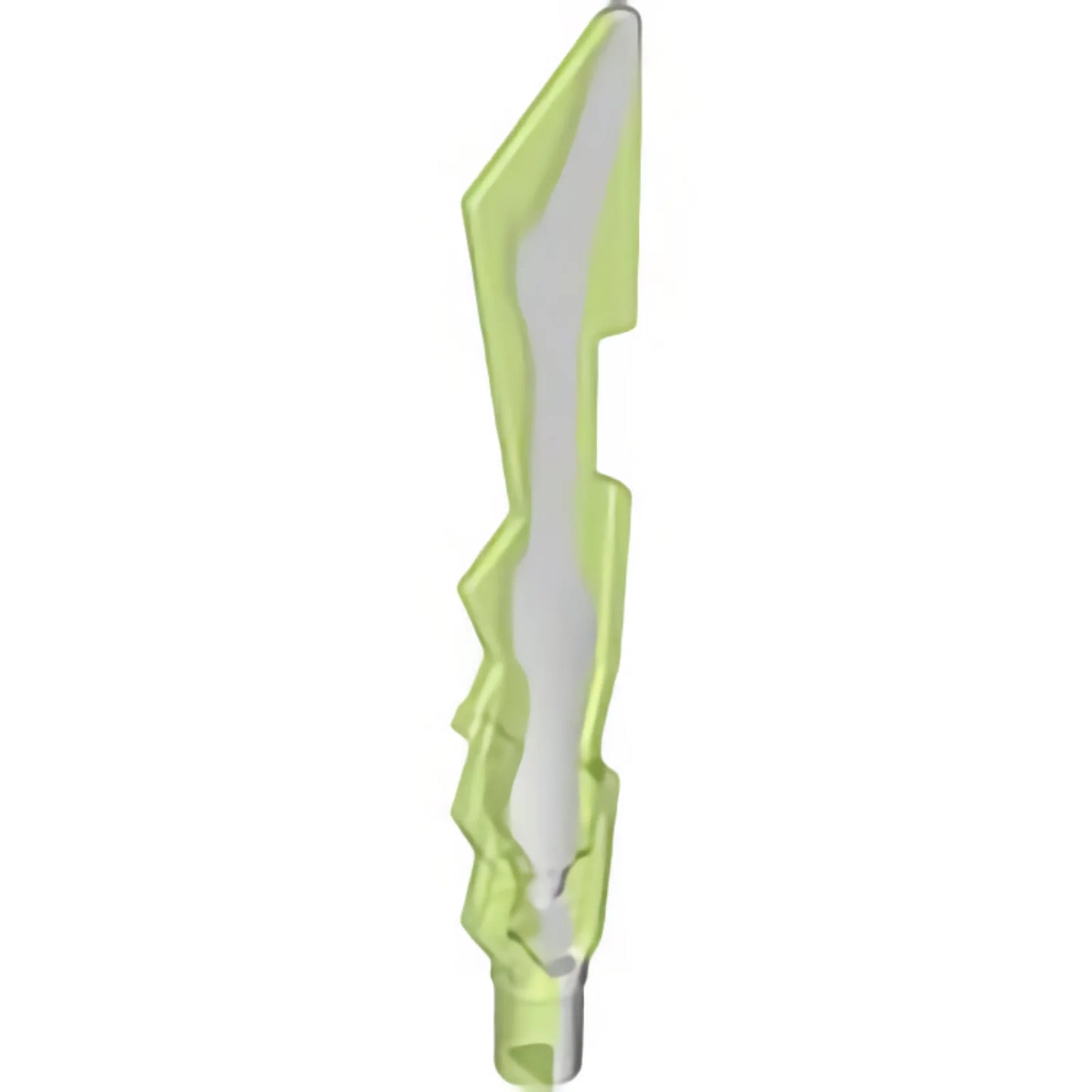 Part 11439pb01 - Minifigure, Weapon Sword, Jagged Edges with Marbled White Pattern