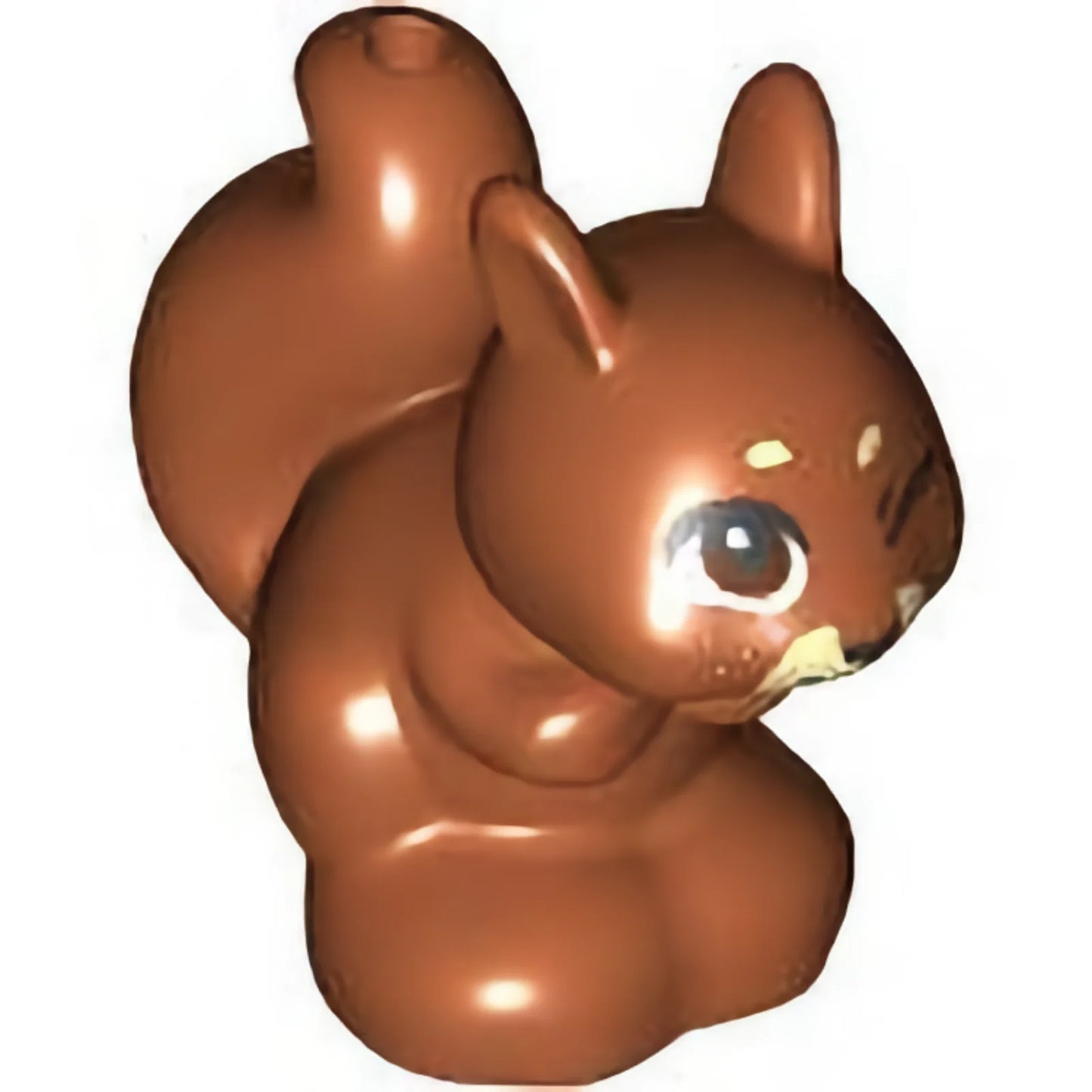 Part 11568pb05 - Squirrel, Friends / Elves with Black, Reddish Brown and White Eyes and Winky Face, Freckles, Nose and Mouth Pattern