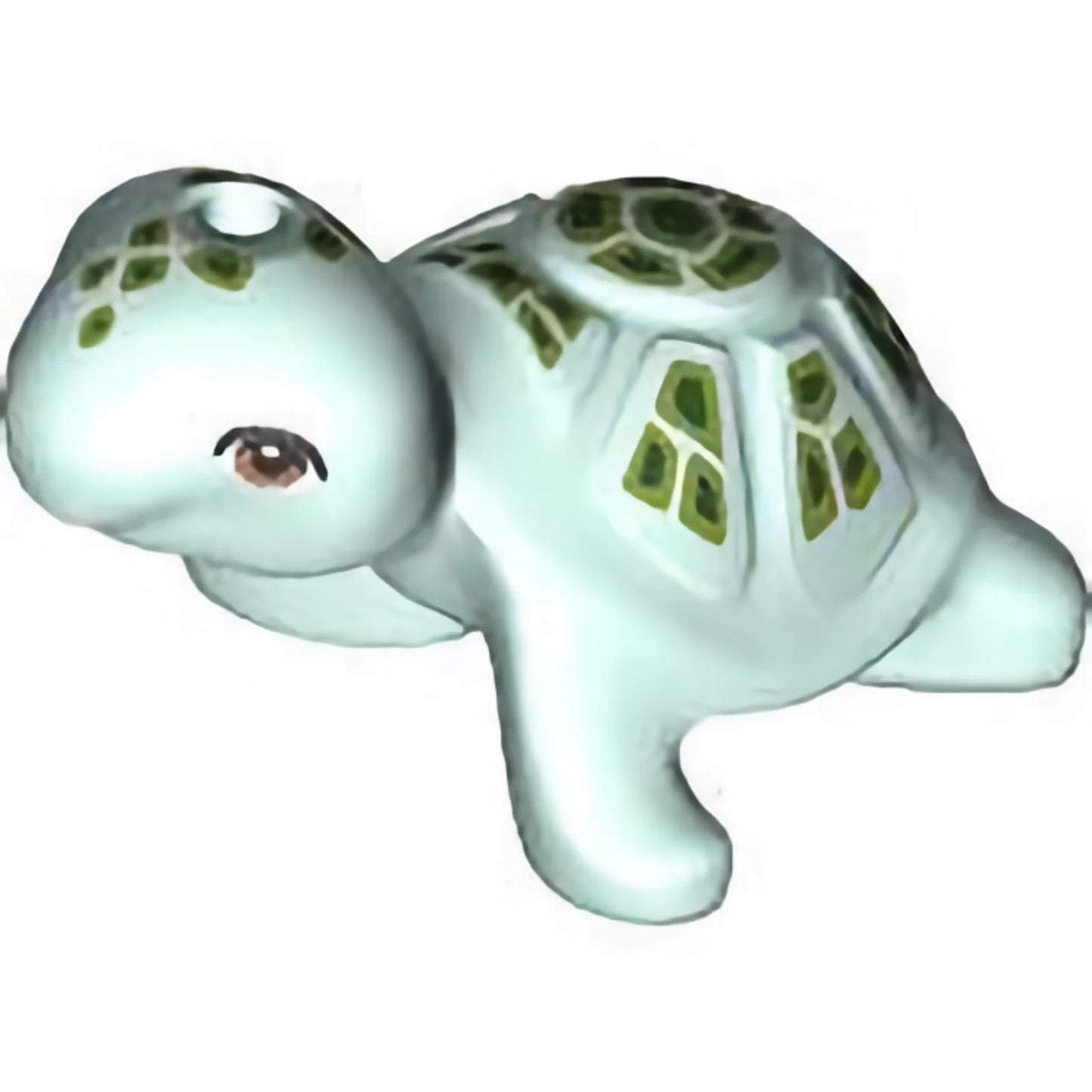 Part 11603pb05 - Turtle, Friends / Elves with Medium Nougat Eyes and Dark Green and Olive Green Spots Pattern