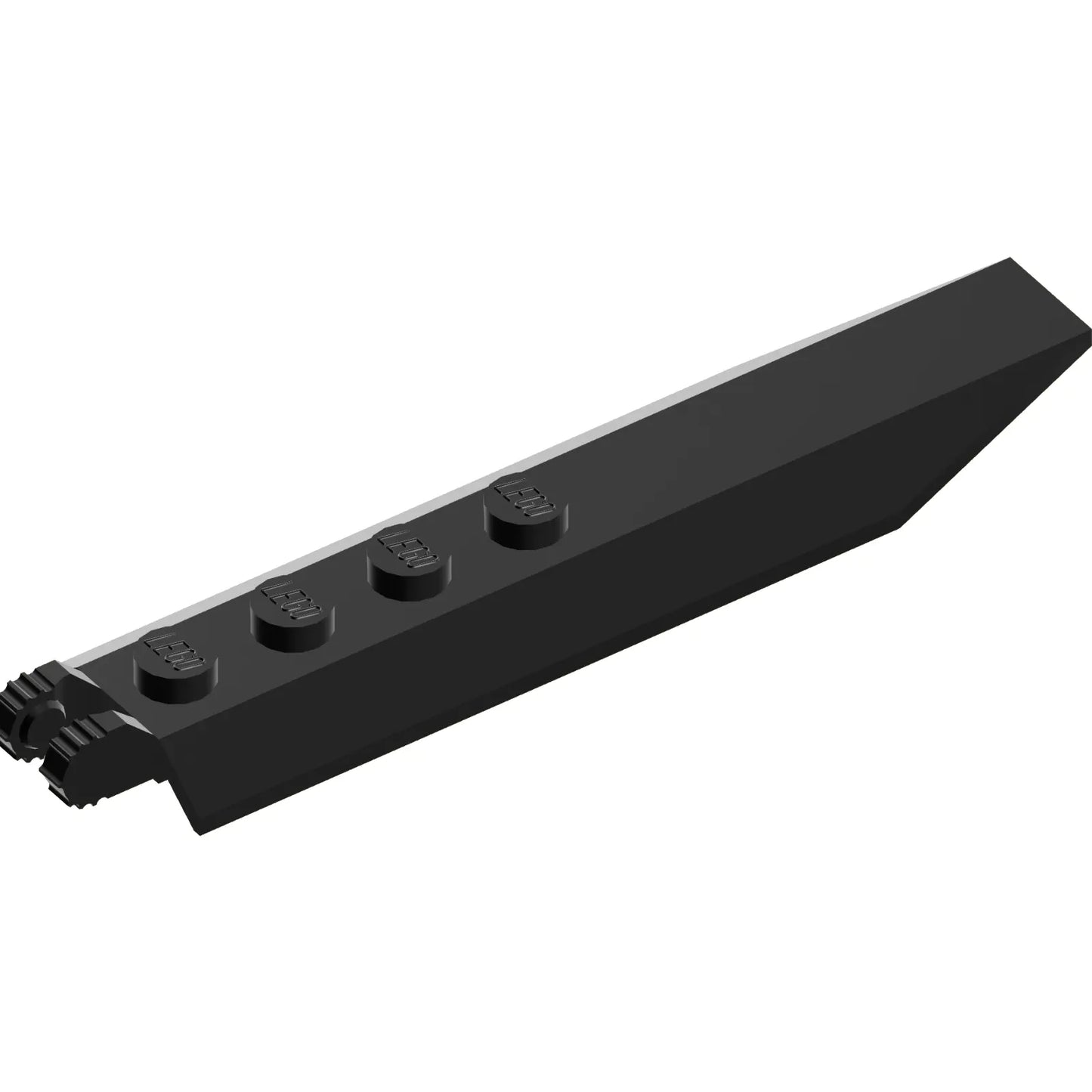 Part 14137 - Hinge Plate 1 x 8 with Angled Side Extensions, Squared Plate Underside