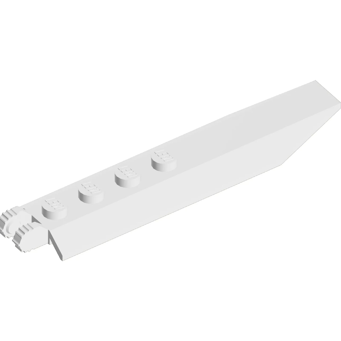 Part 14137 - Hinge Plate 1 x 8 with Angled Side Extensions, Squared Plate Underside