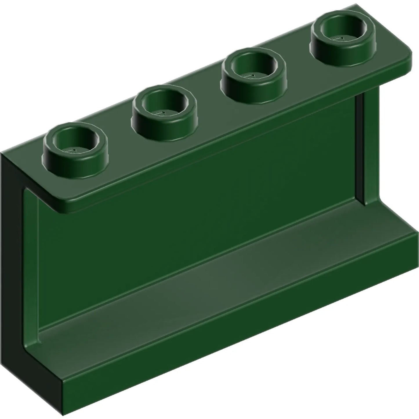 Part 14718 - Panel 1 x 4 x 2 with Side Supports - Hollow Studs