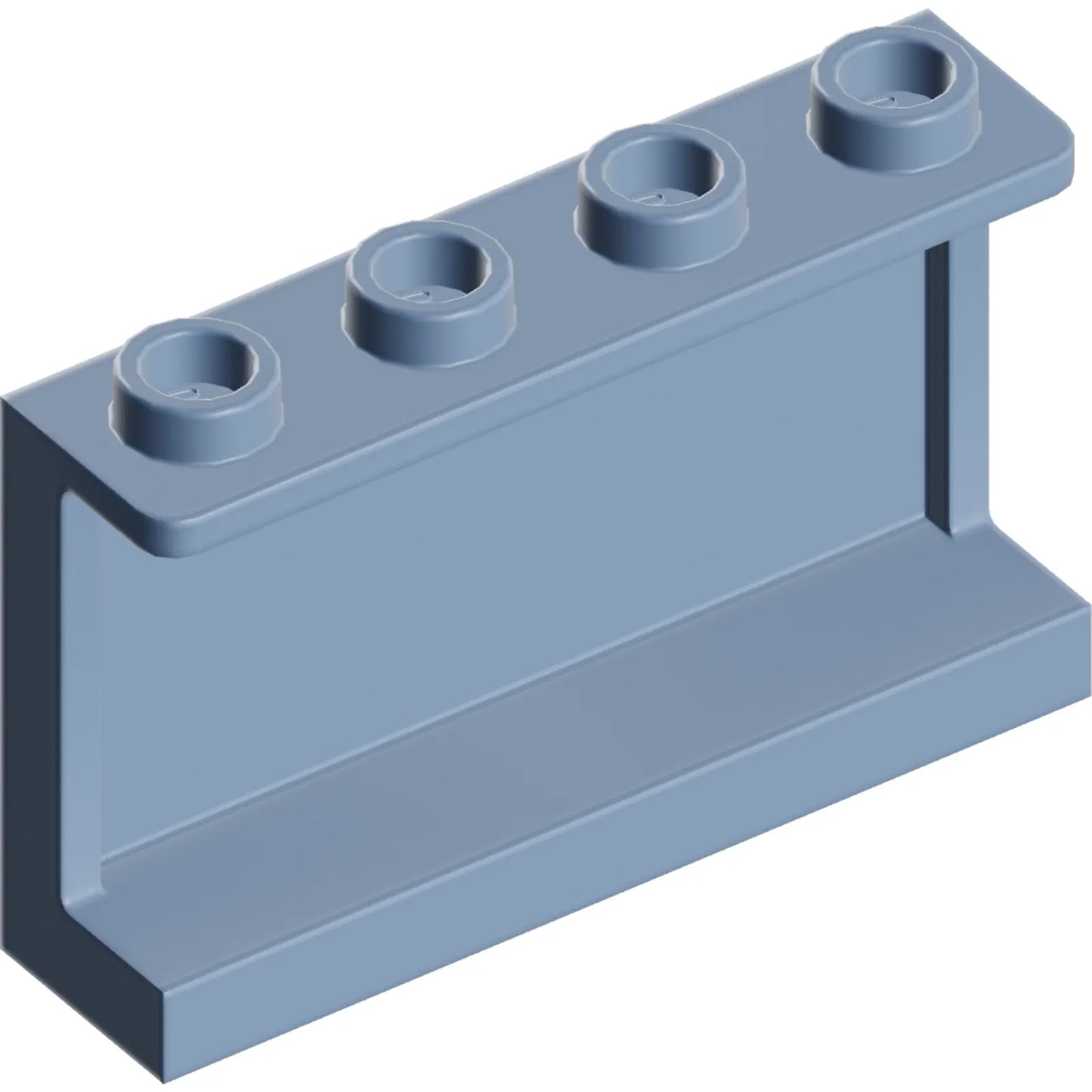 Part 14718 - Panel 1 x 4 x 2 with Side Supports - Hollow Studs