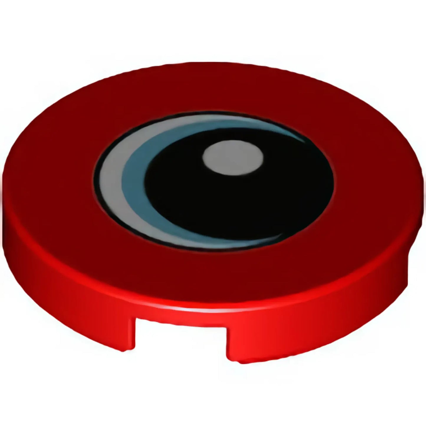 Part 14769pb263 - Tile, Round 2 x 2 with Bottom Stud Holder with Eye with Medium Azure Iris and Black Pupil Pattern