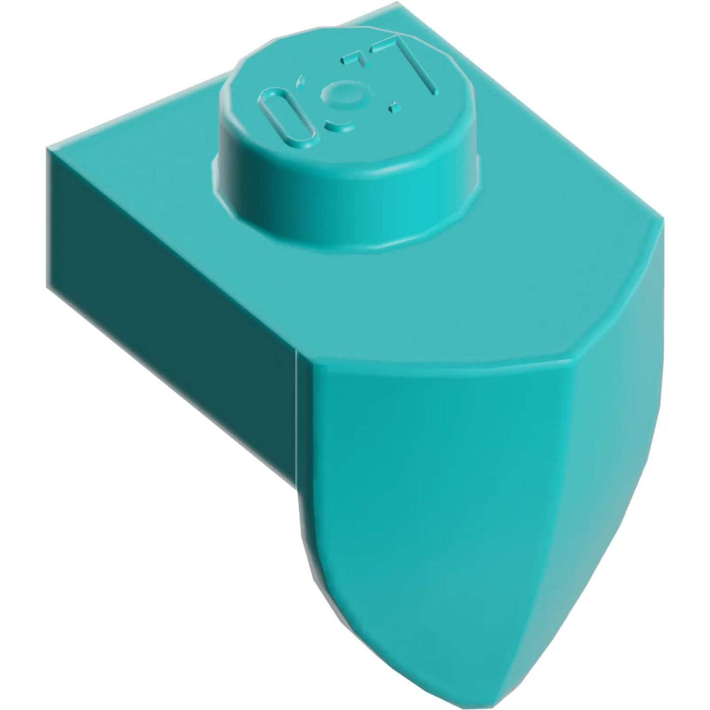 Teil 15070 - Platte, modifiziert 1 x 1 mit Zahn vertikal