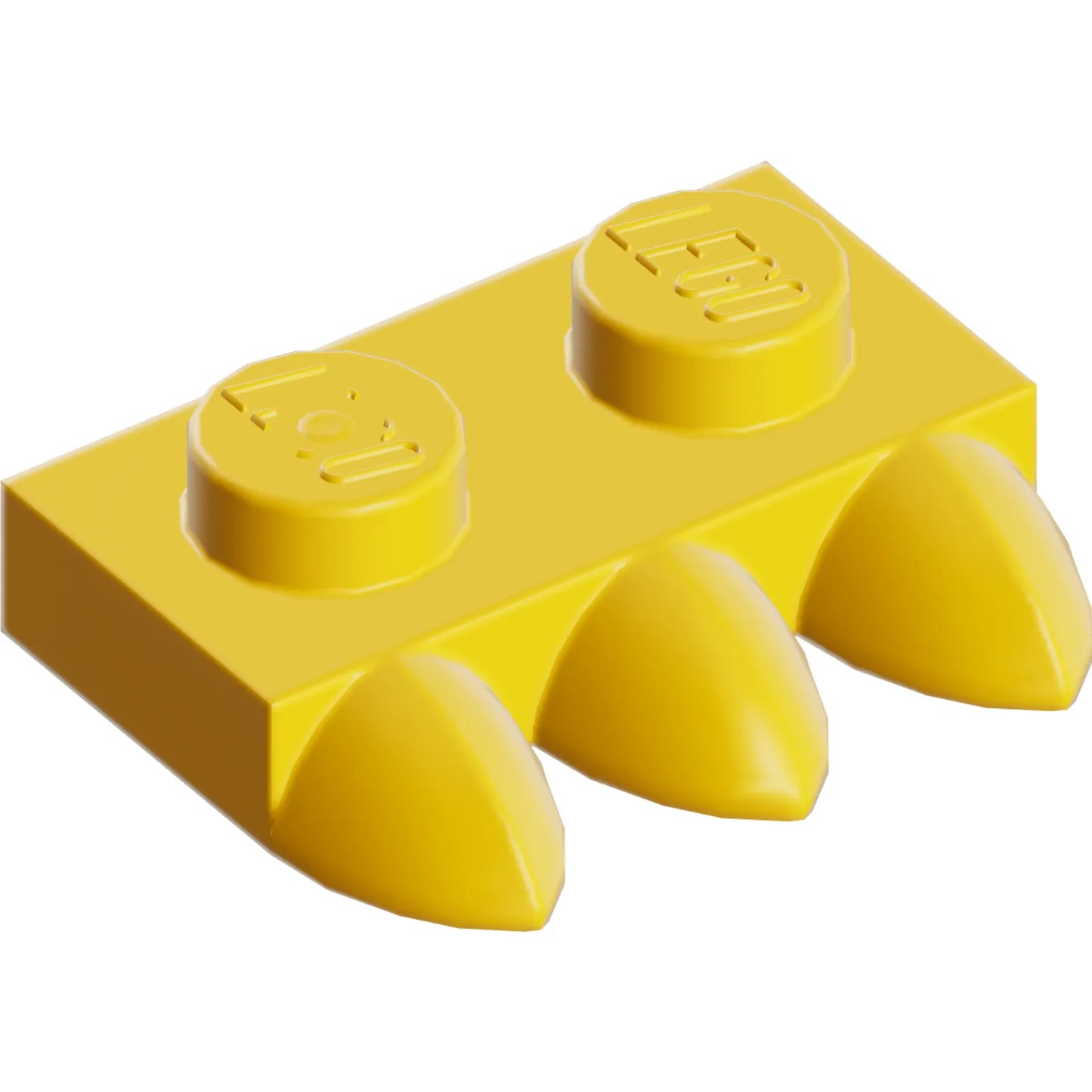 Part 15208 - Plate, Modified 1 x 2 with 3 Teeth