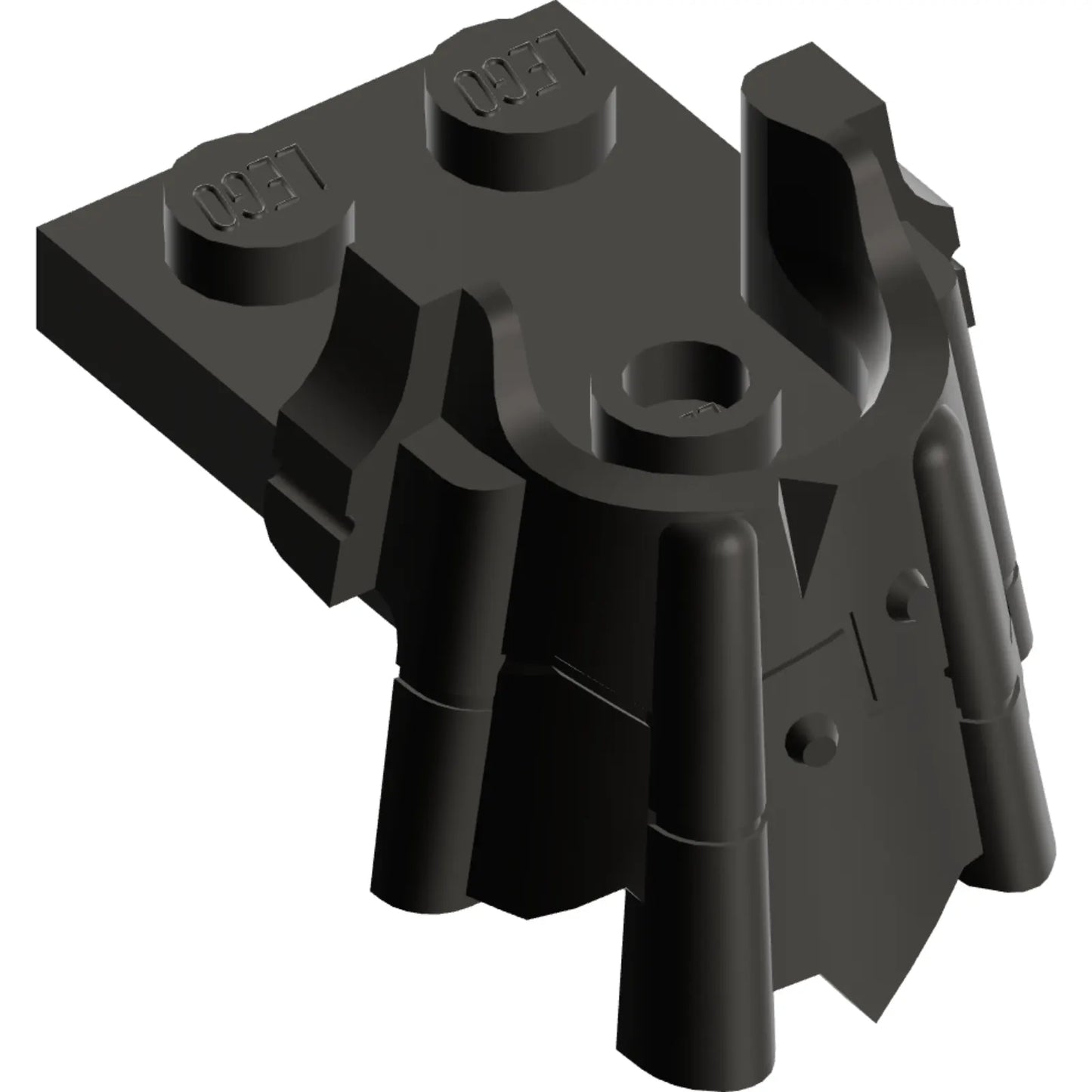 Part 15440 - Plate, Modified 2 x 2 with Curved Minifigure Head Holder