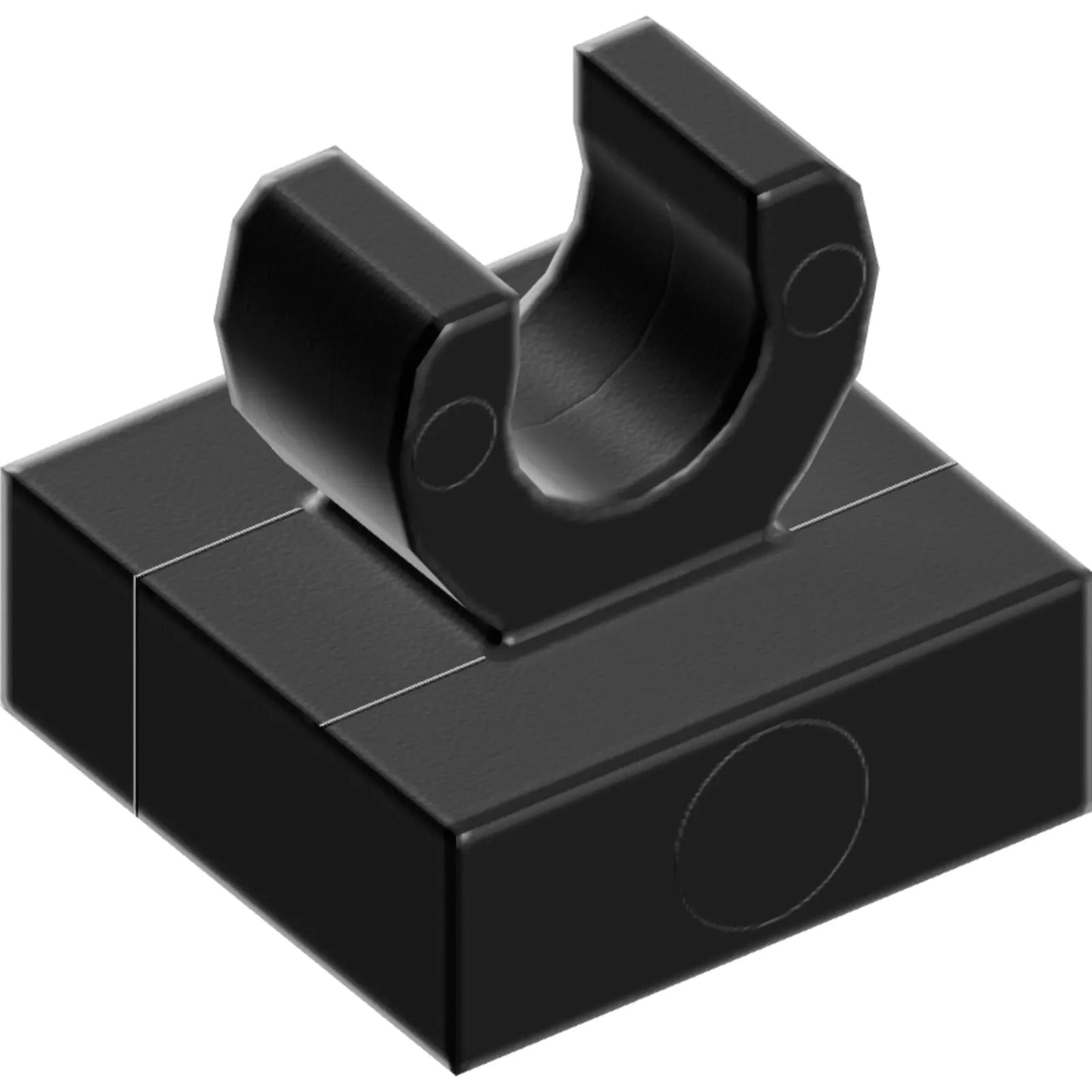 Part 15712 - Tile, Modified 1 x 1 with Open O Clip