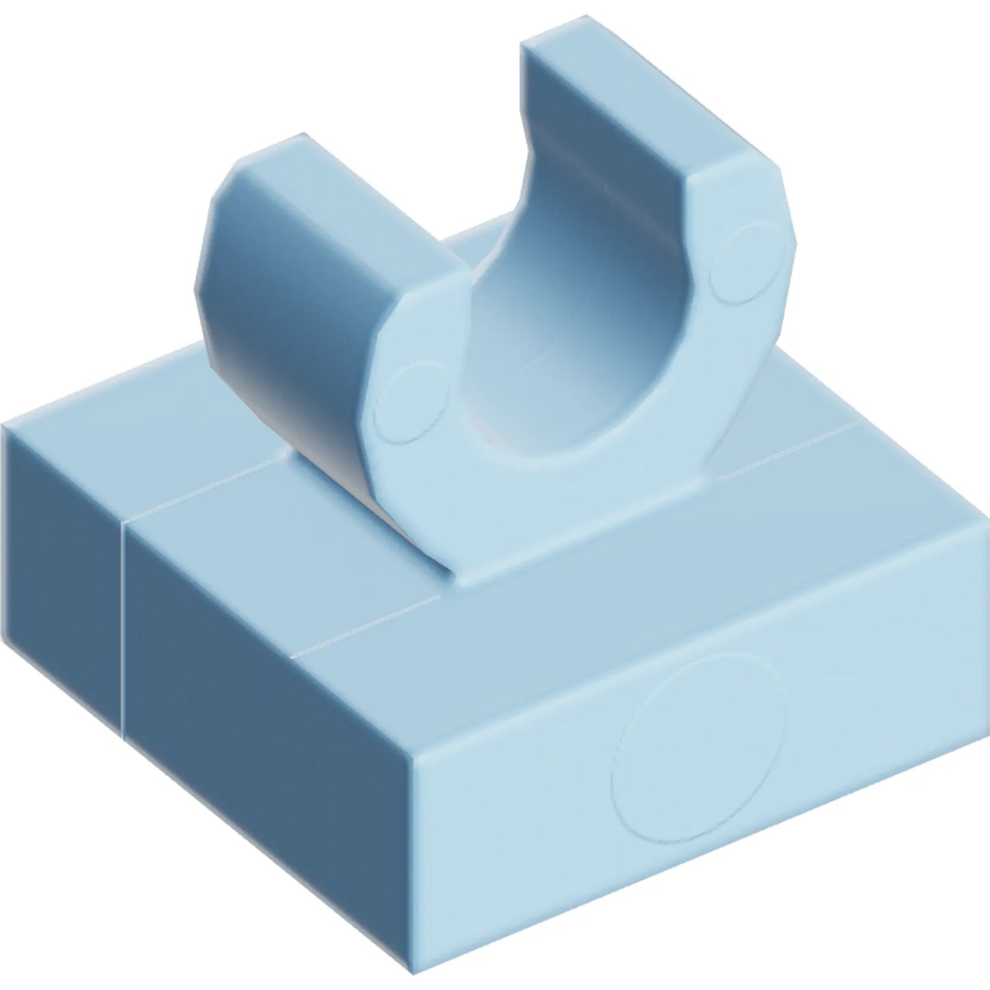 Part 15712 - Tile, Modified 1 x 1 with Open O Clip