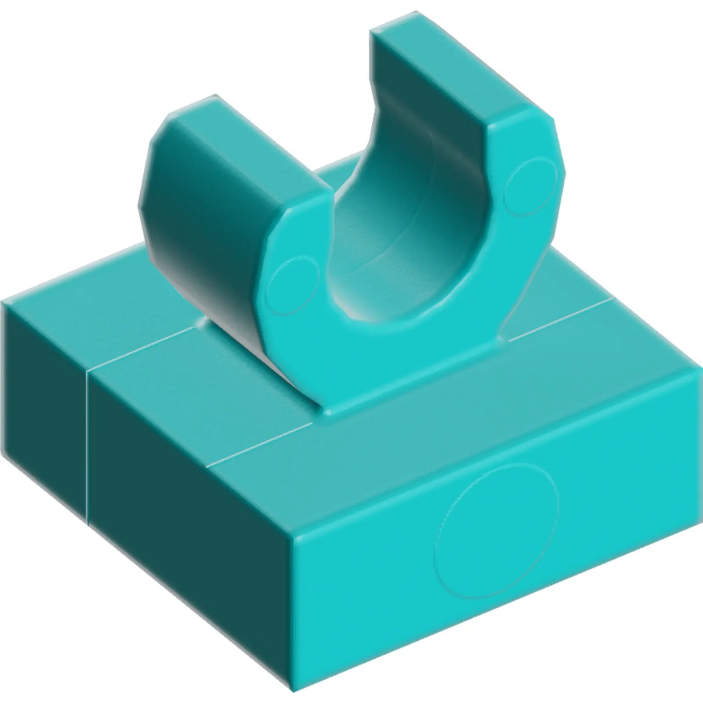 Part 15712 - Tile, Modified 1 x 1 with Open O Clip