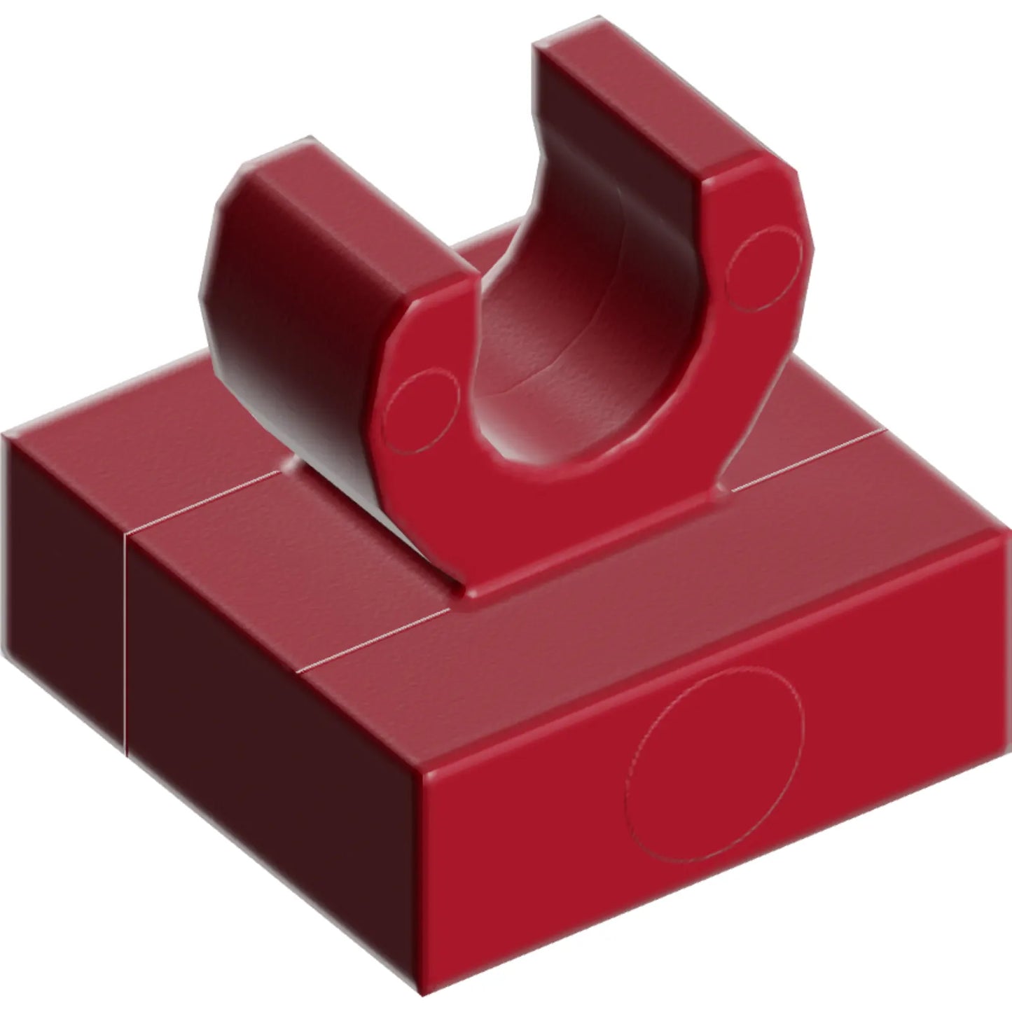 Part 15712 - Tile, Modified 1 x 1 with Open O Clip