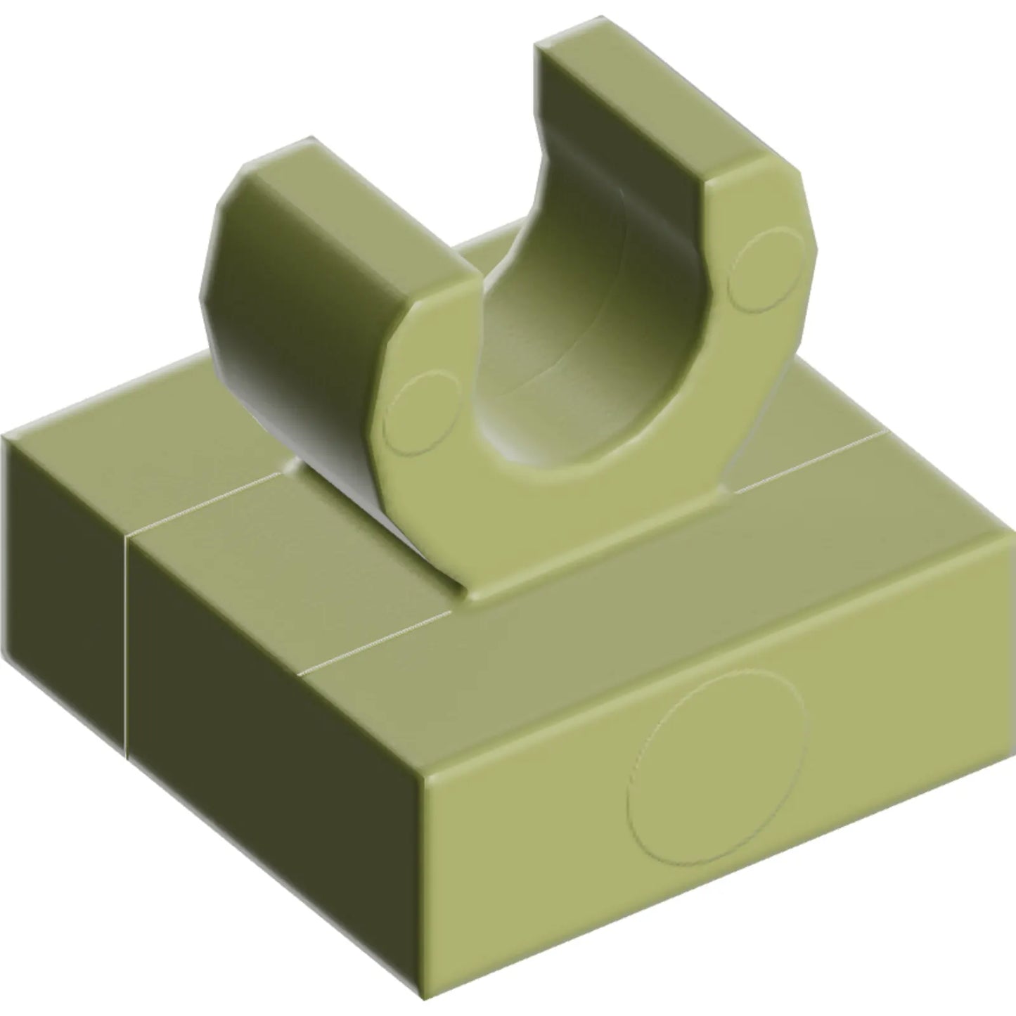 Part 15712 - Tile, Modified 1 x 1 with Open O Clip