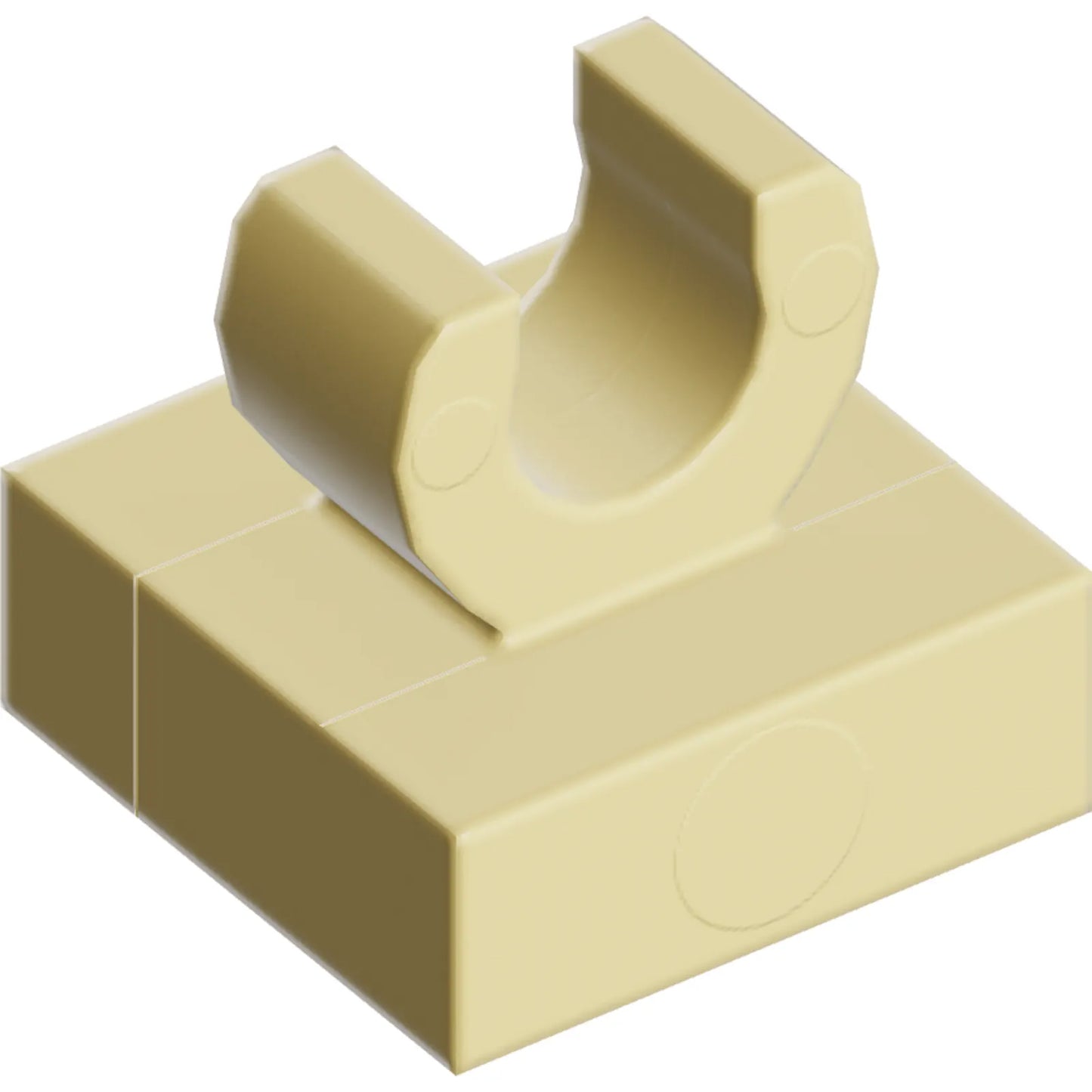 Part 15712 - Tile, Modified 1 x 1 with Open O Clip