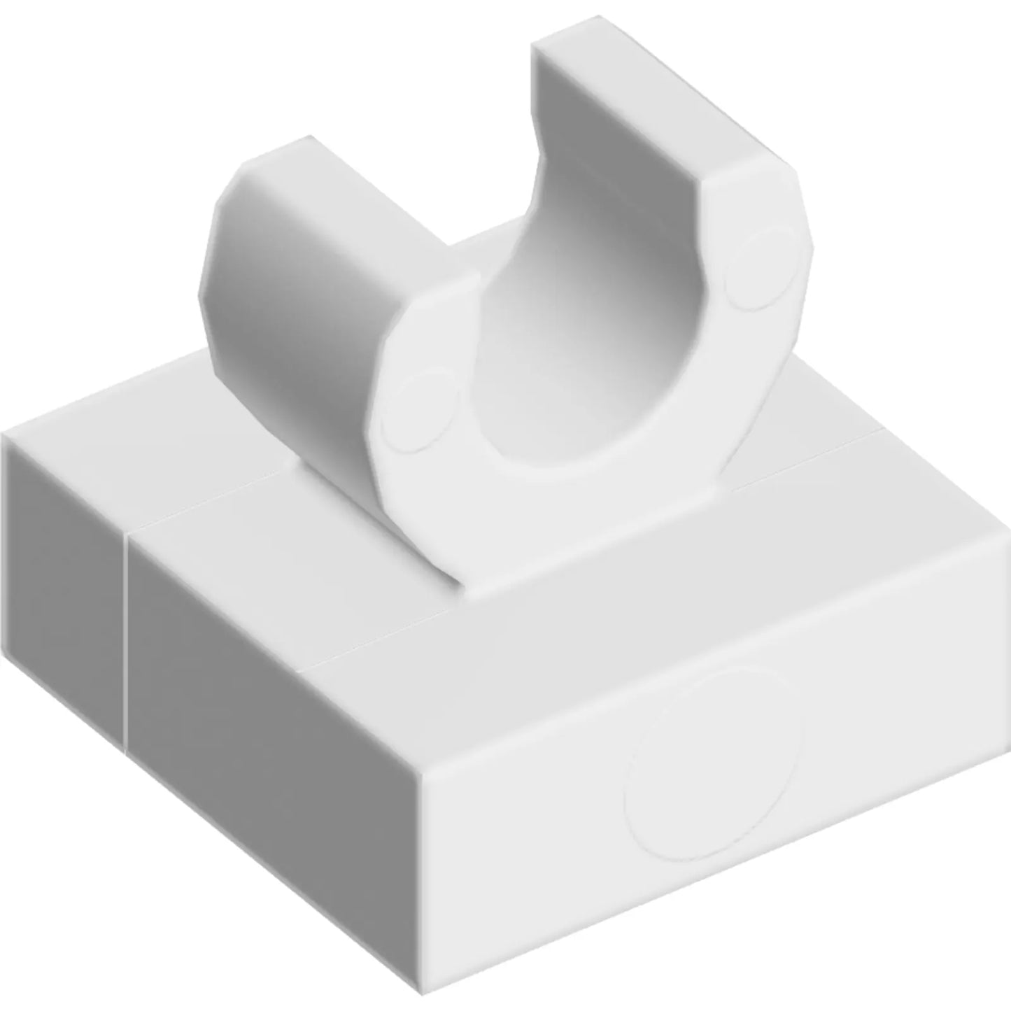 Part 15712 - Tile, Modified 1 x 1 with Open O Clip