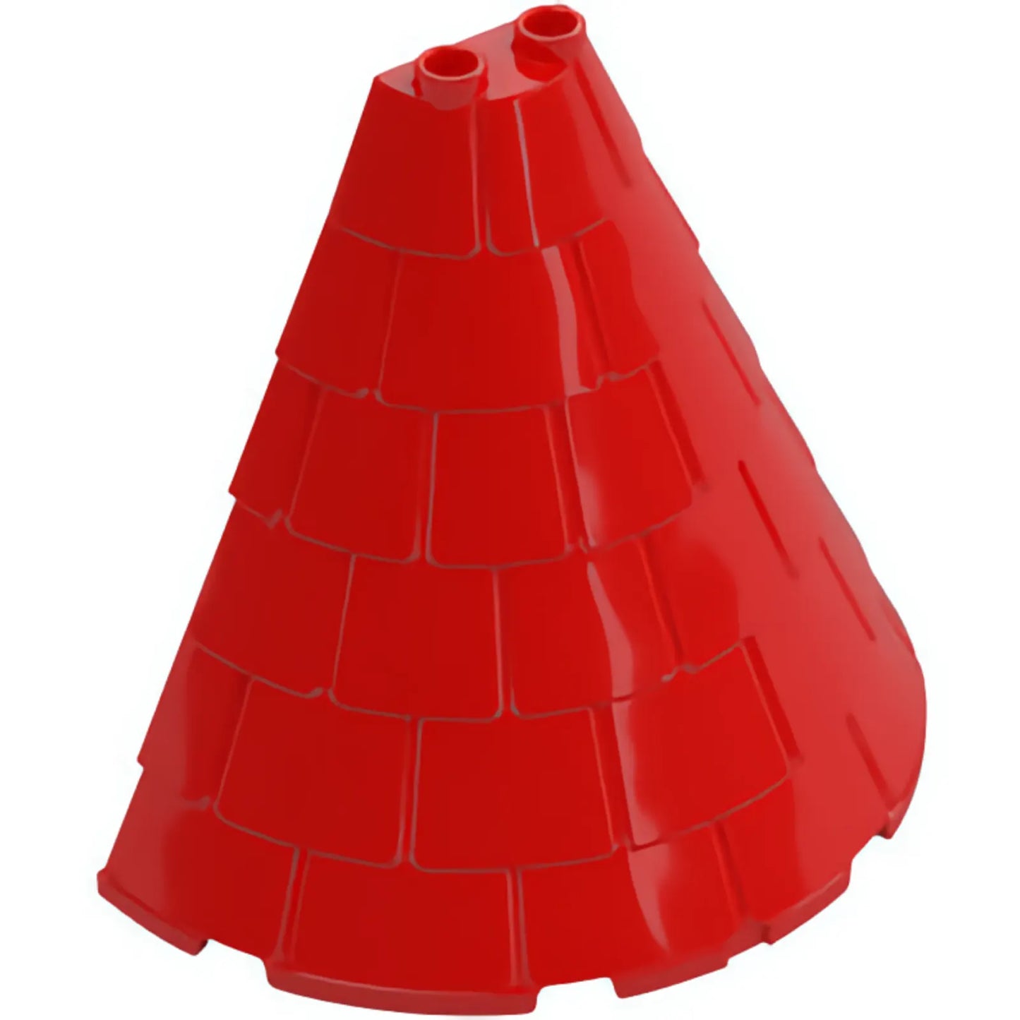 Part 1746 - Tower Roof 4 x 8 x 6 Half Cone Shaped with Roof Tiles