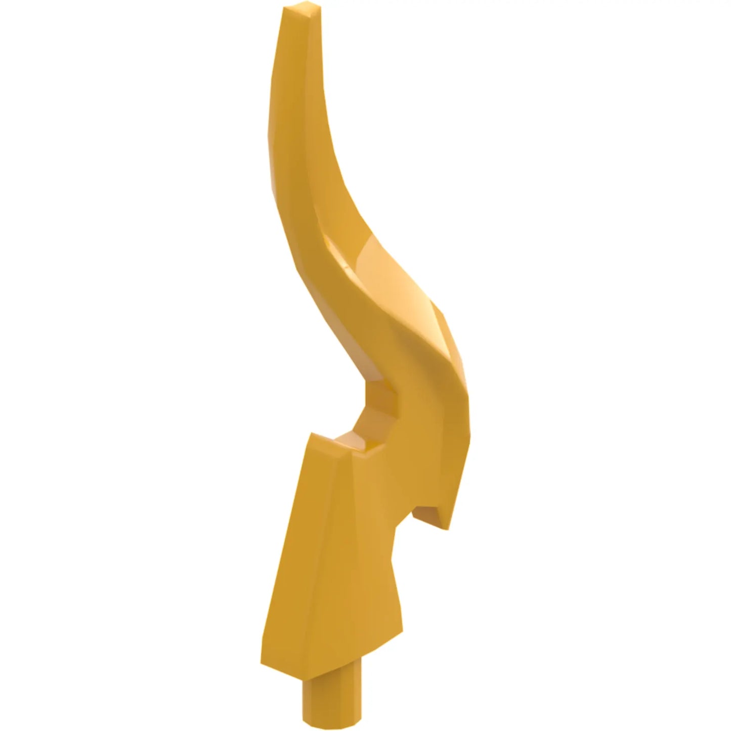 Part 18395 - Wave Rounded Curved Single with Bar End and Triangular Base (Flame)