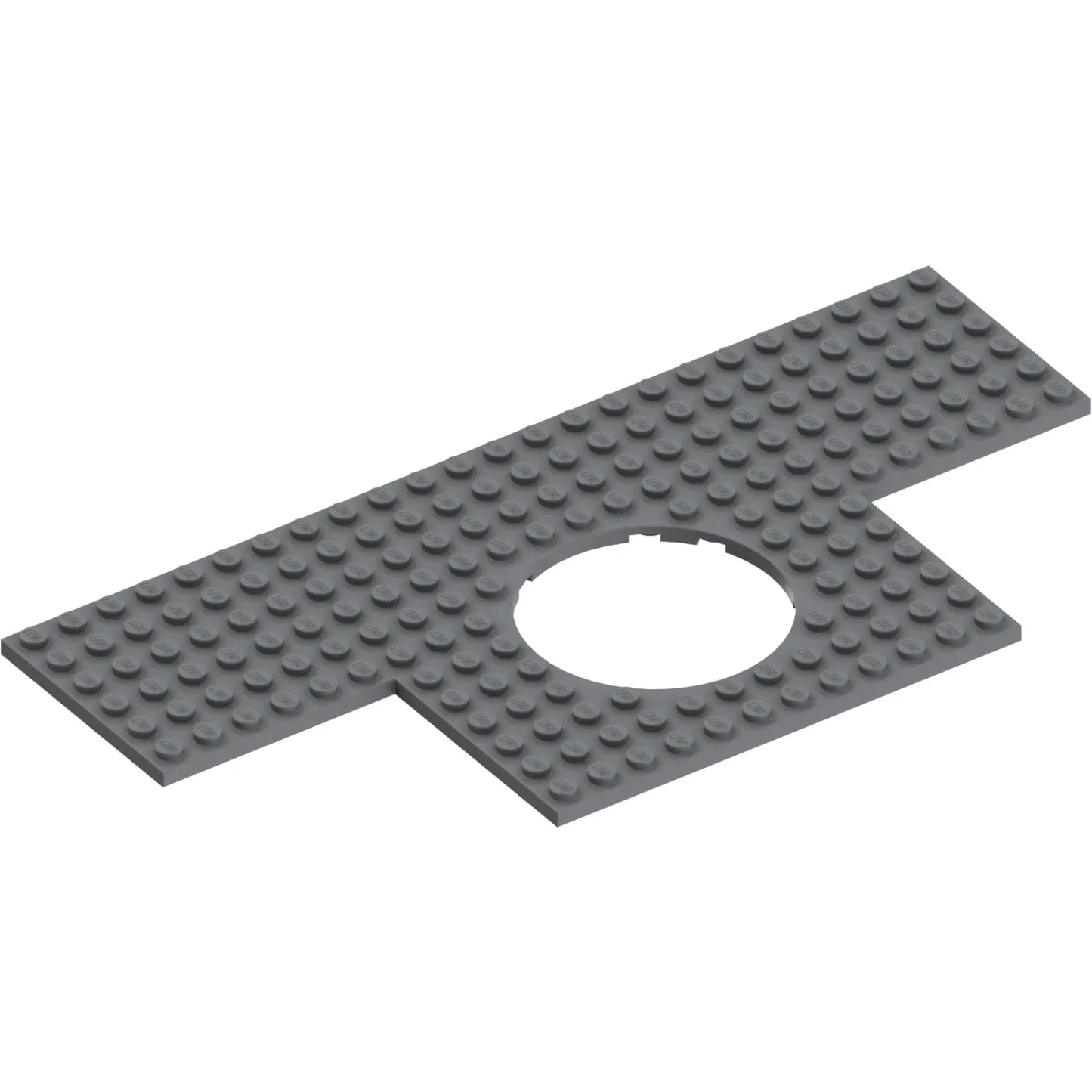 Part 18601 - Plate, Modified 12 x 24 with 6 x 6 Square Cutouts at 2 Corners and 6 x 6 Round Cutout