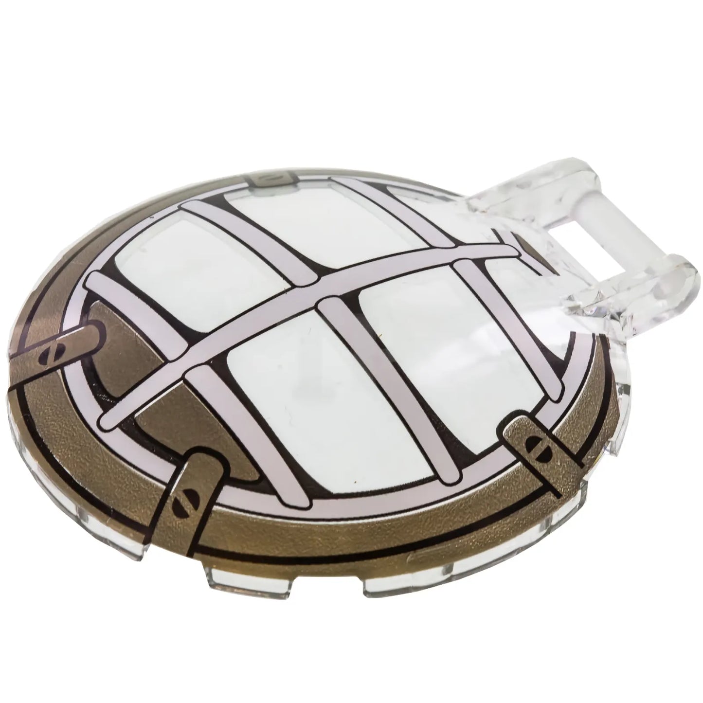Part 18675pb10 - Dish 6 x 6 Inverted with Bar Handle with Ninjago Mech Cockpit Pattern