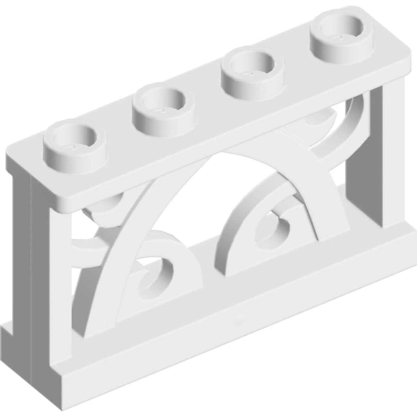 Part 19121 - Fence 1 x 4 x 2 Ornamental with 4 Studs