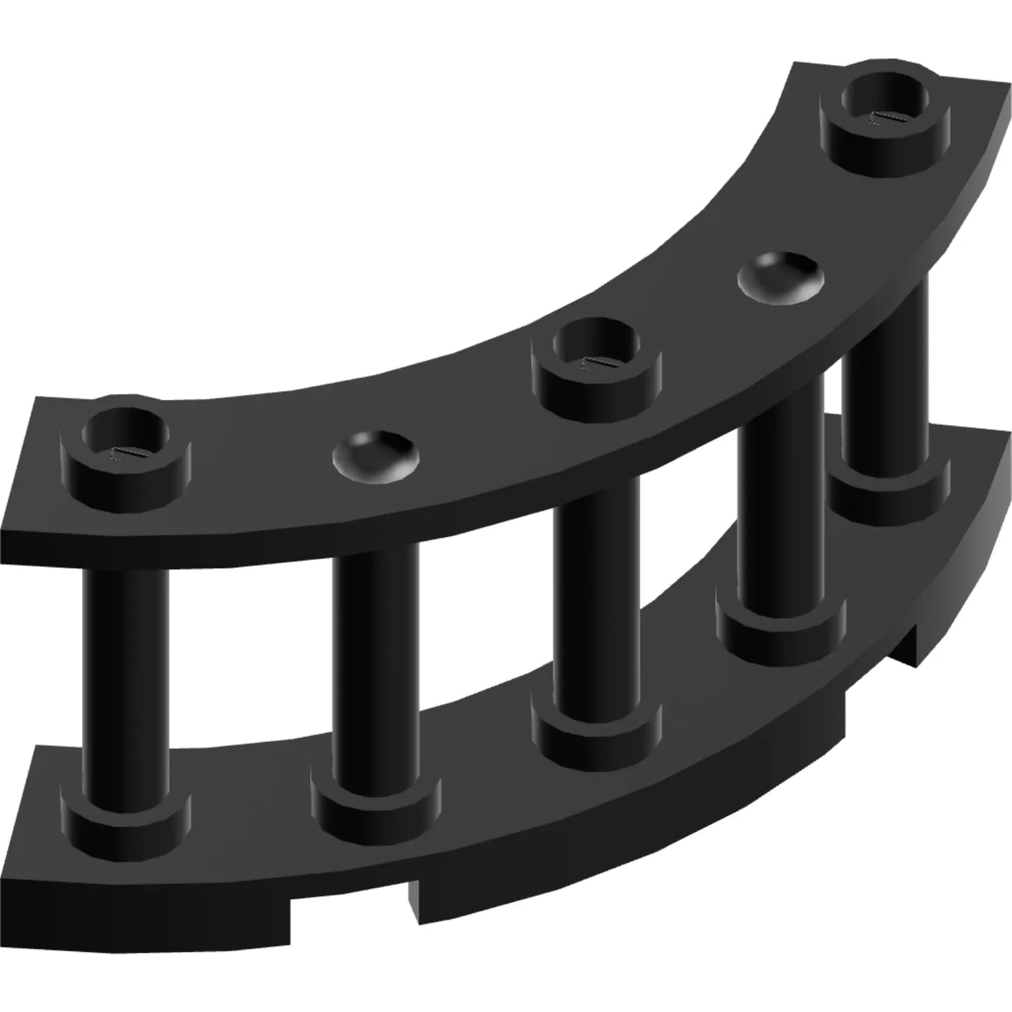 Part 21229 - Fence 4 x 4 x 2 Quarter Round Spindled with 3 Studs