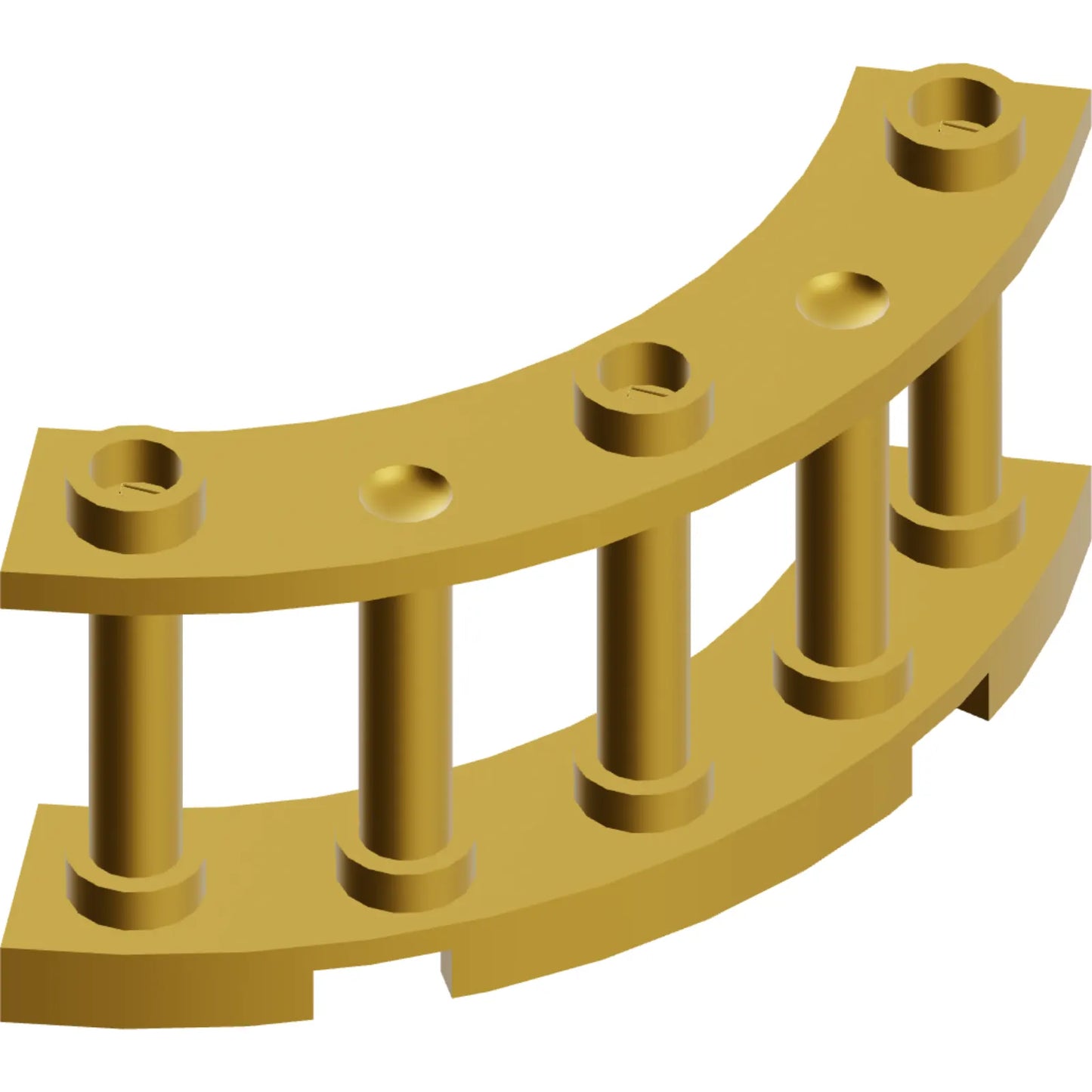Part 21229 - Fence 4 x 4 x 2 Quarter Round Spindled with 3 Studs