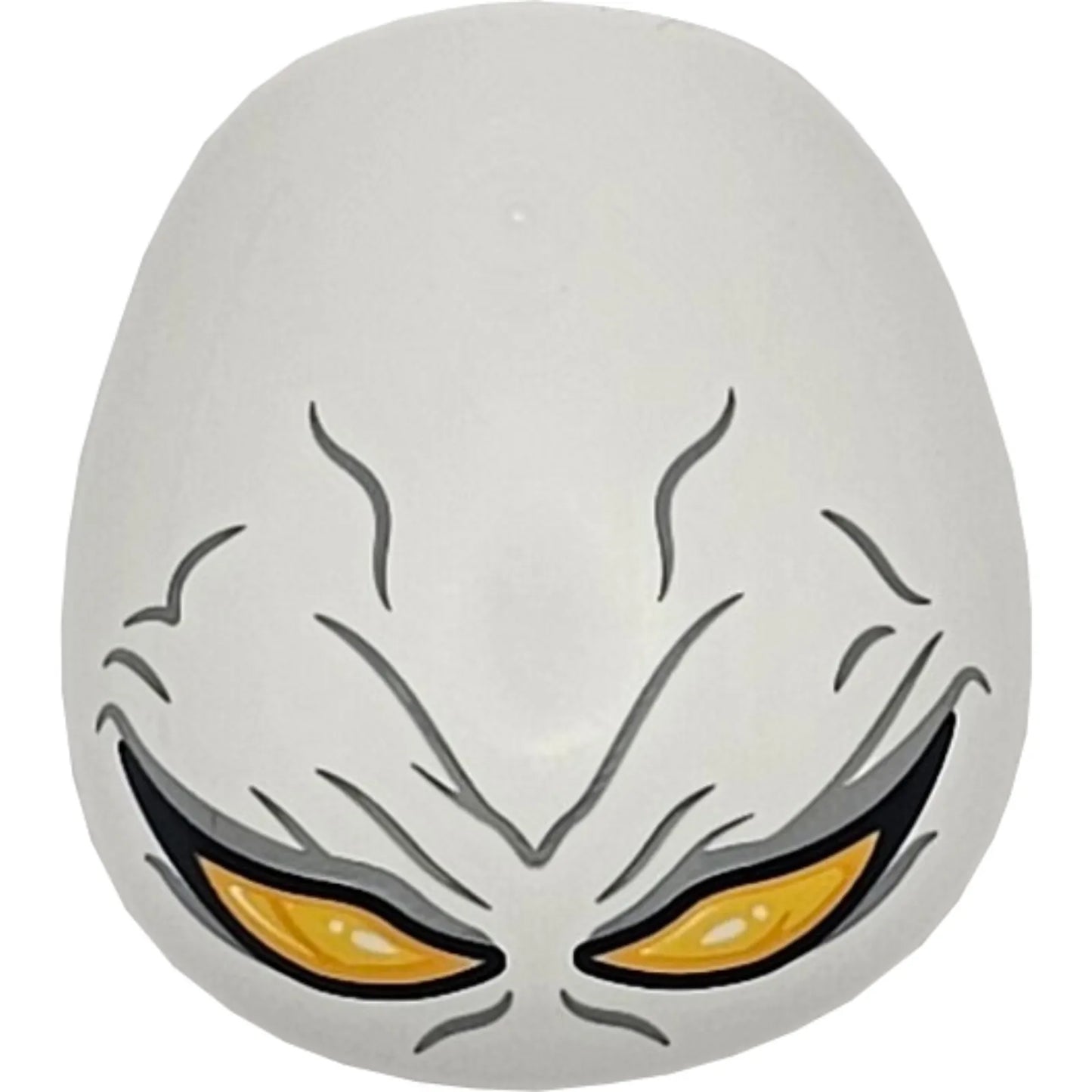 Part 21560pb16 - Large Figure Armor, Round, Smooth with Large Bright Light Orange Eyes and Dark Bluish Gray Wrinkles Pattern