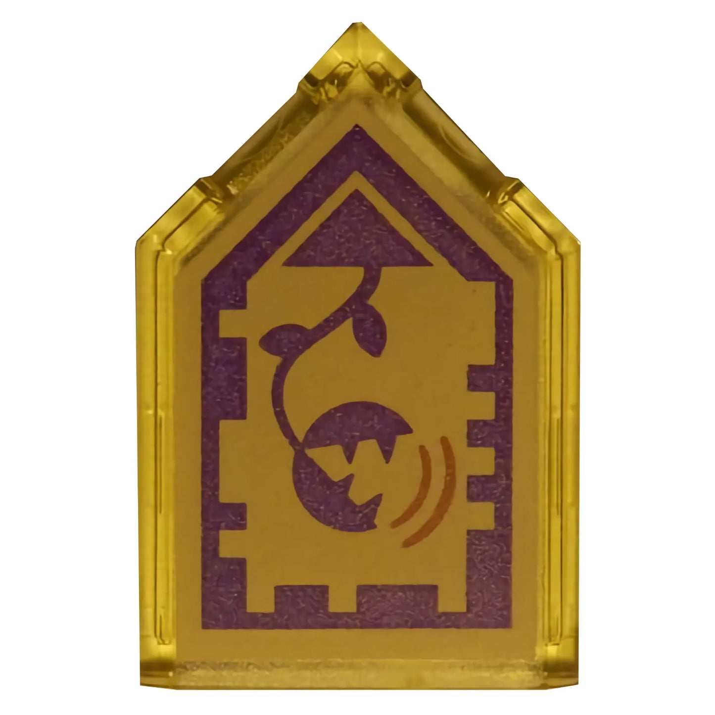 Part 22385pb092 - Tile, Modified 2 x 3 Pentagonal with Nexo Power Shield Pattern - Power Plant