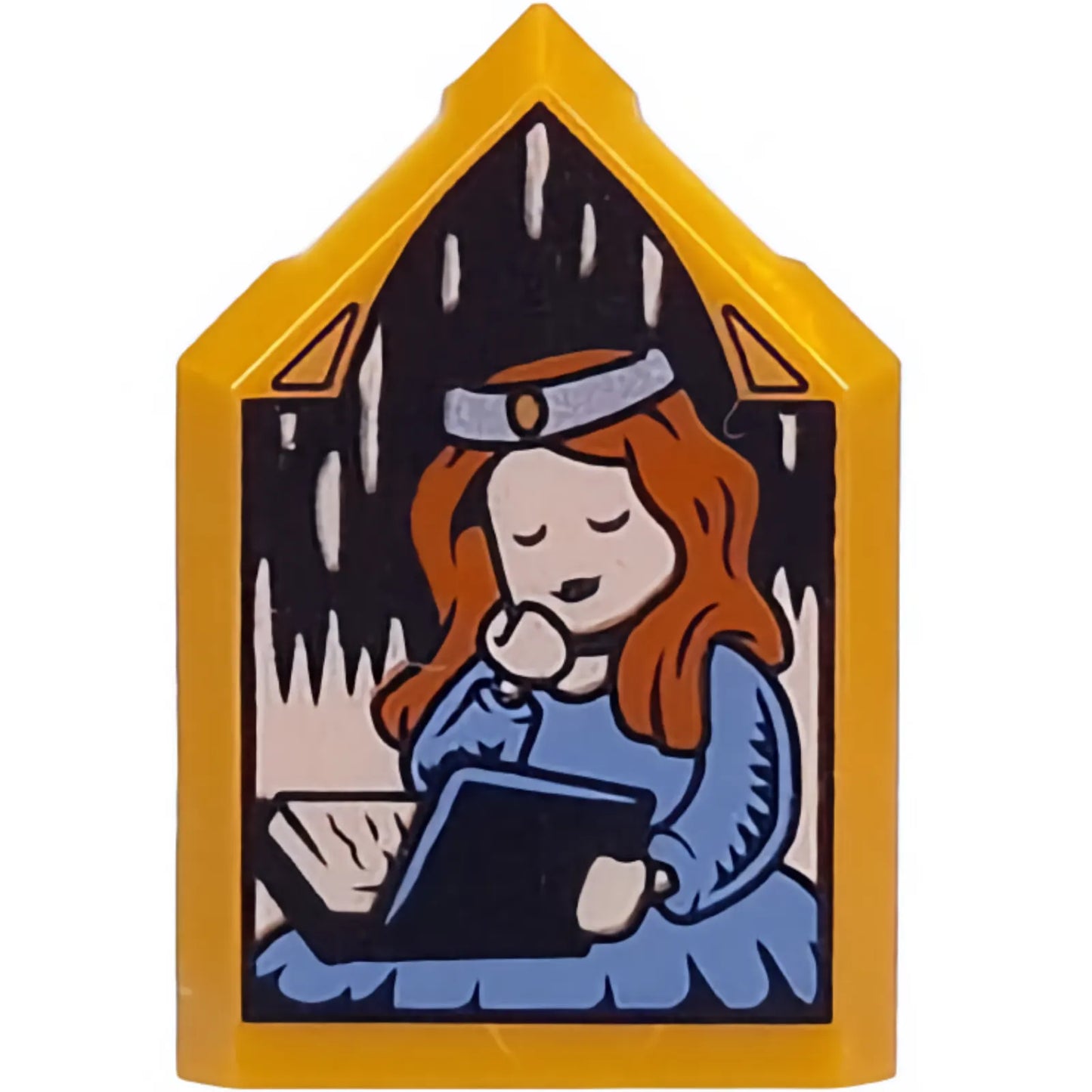 Part 22385pb339 - Tile, Modified 2 x 3 Pentagonal with HP Portrait - Sleeping Witch Pattern