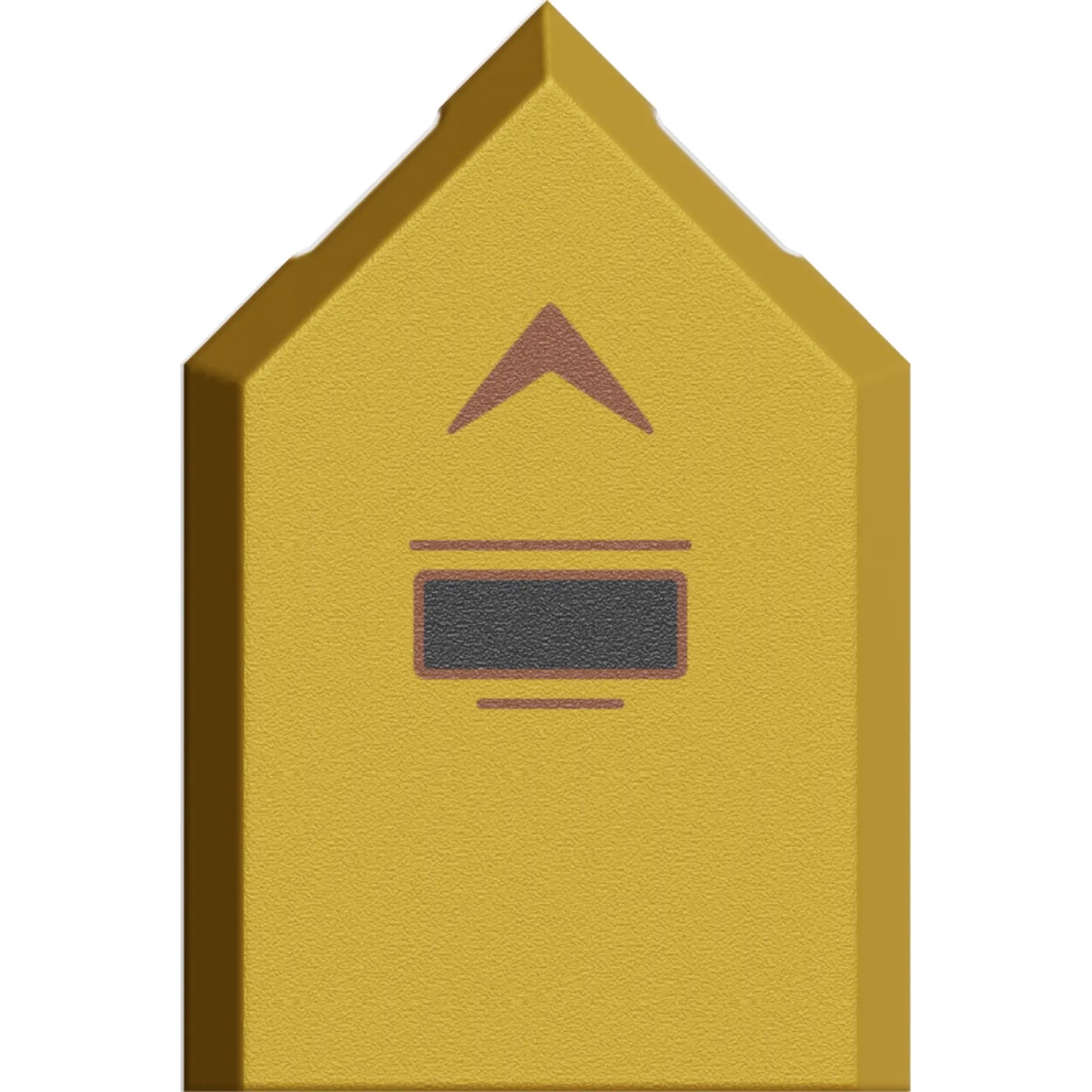 Part 22385pb356 - Tile, Modified 2 x 3 Pentagonal with Reddish Brown Arrow and Lines and Black Rectangle Pattern