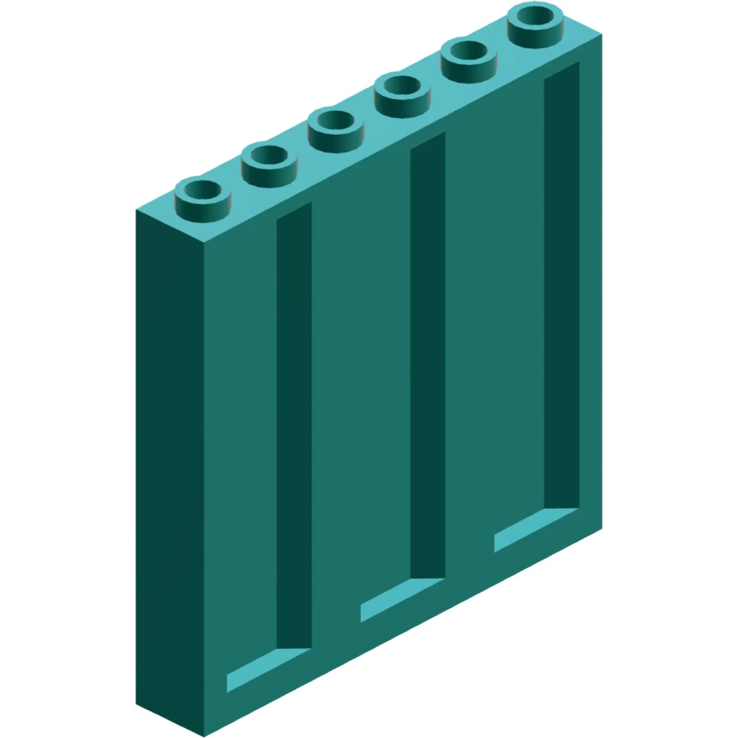 Part 23405 - Panel 1 x 6 x 5 with Corrugated Profile