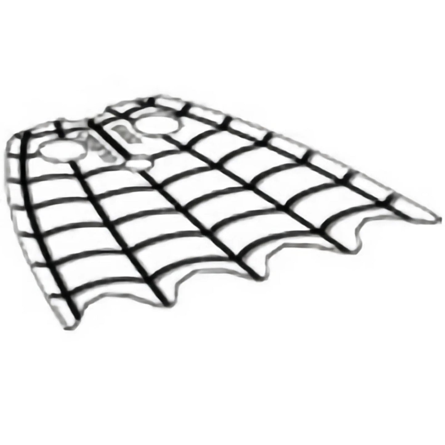 Part 23715a - Minifigure Cape Plastic, Scalloped 5 Points with Black Spider Web Pattern