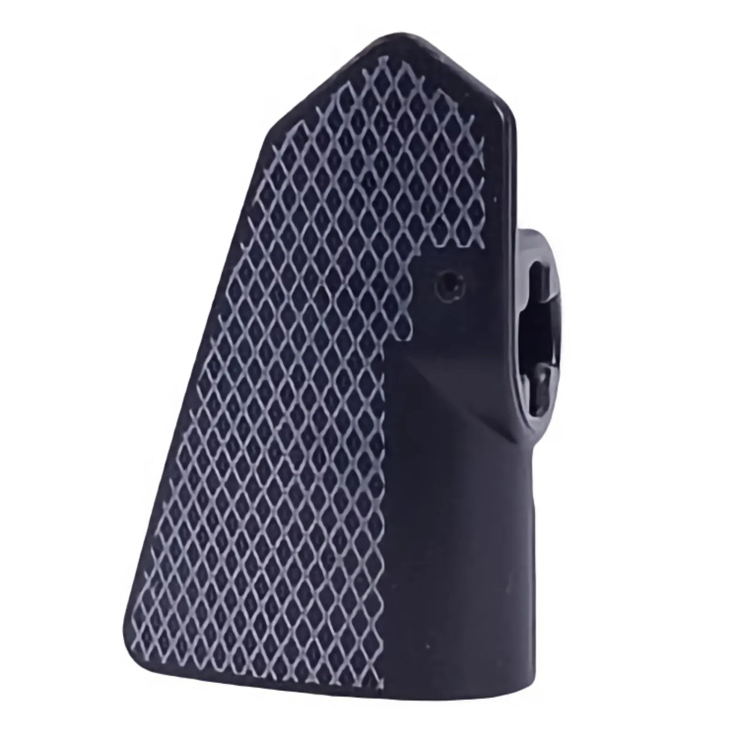 Part 2387pb001 - Technic, Panel Fairing # 7 Very Small Smooth Short, Side A with Silver Lattice Grid Pattern