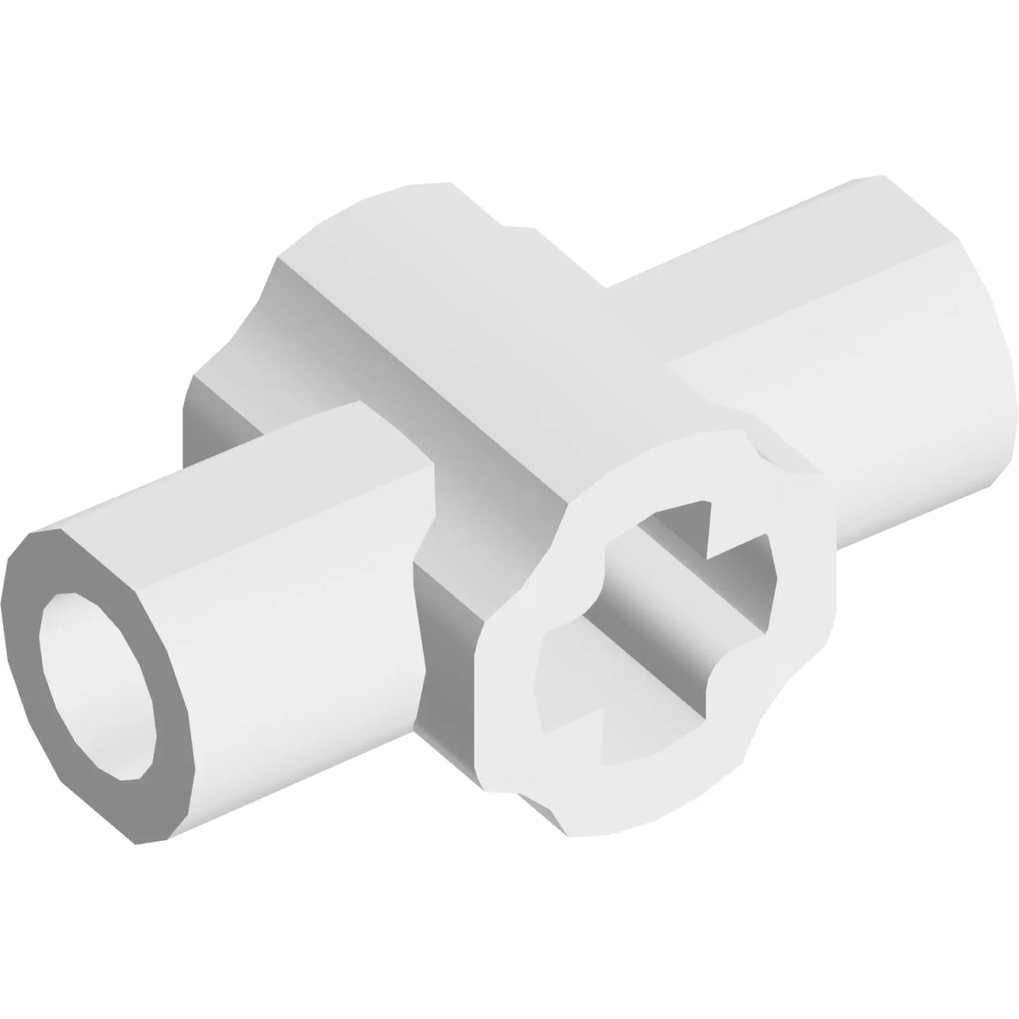 Part 24122 - Technic, Axle Connector Hub with Two Bar Holders Perpendicular (Lightsaber Hilt)