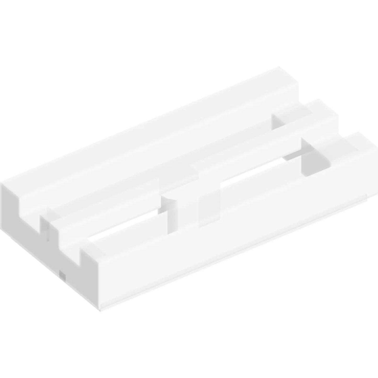 Part 2412b - Tile, Modified 1 x 2 Grille with Bottom Groove / Lip