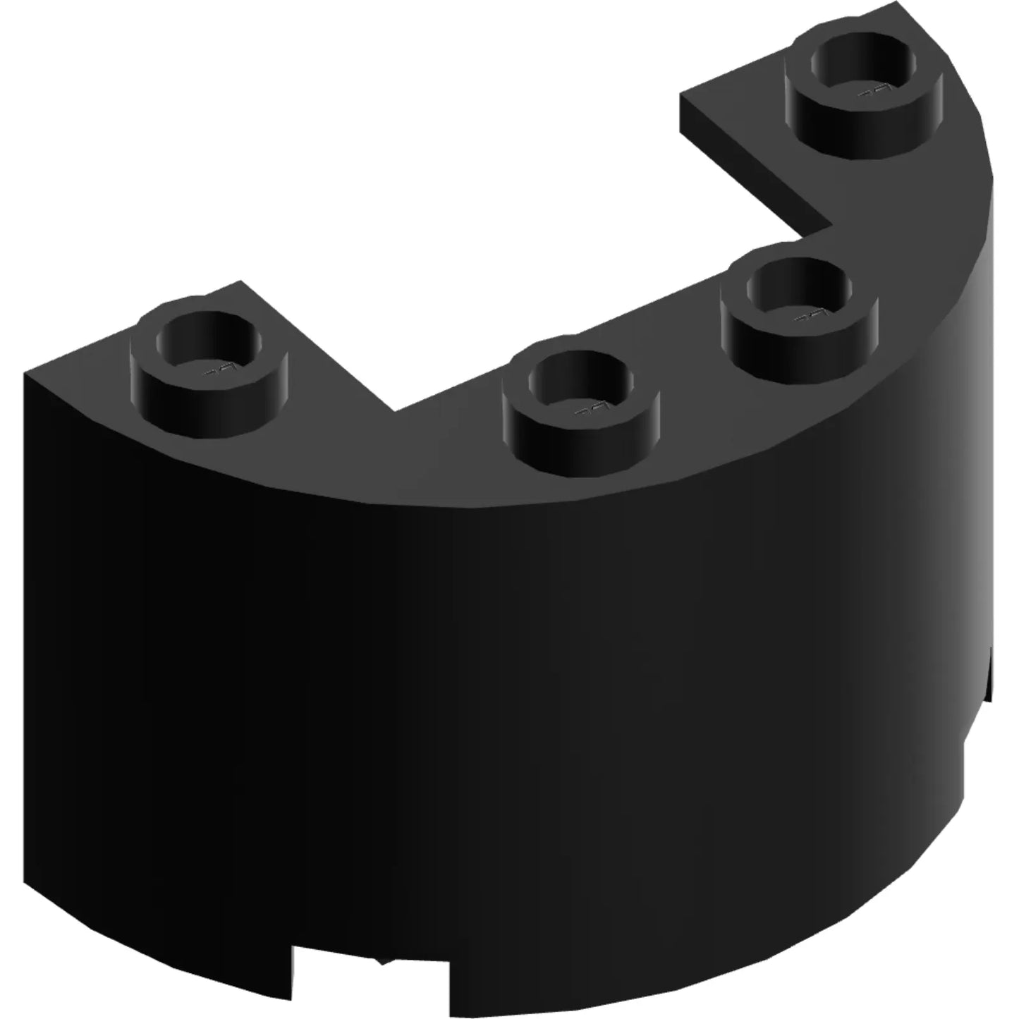 Part 24593 - Cylinder Half 2 x 4 x 2 with 1 x 2 Cutout