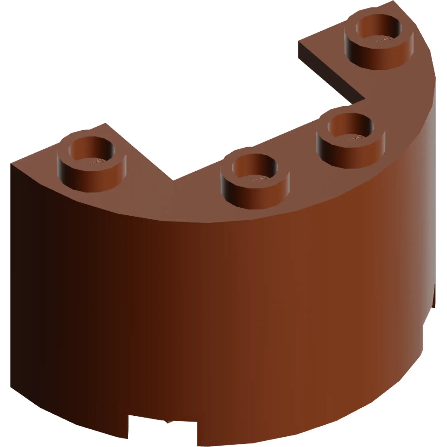 Part 24593 - Cylinder Half 2 x 4 x 2 with 1 x 2 Cutout