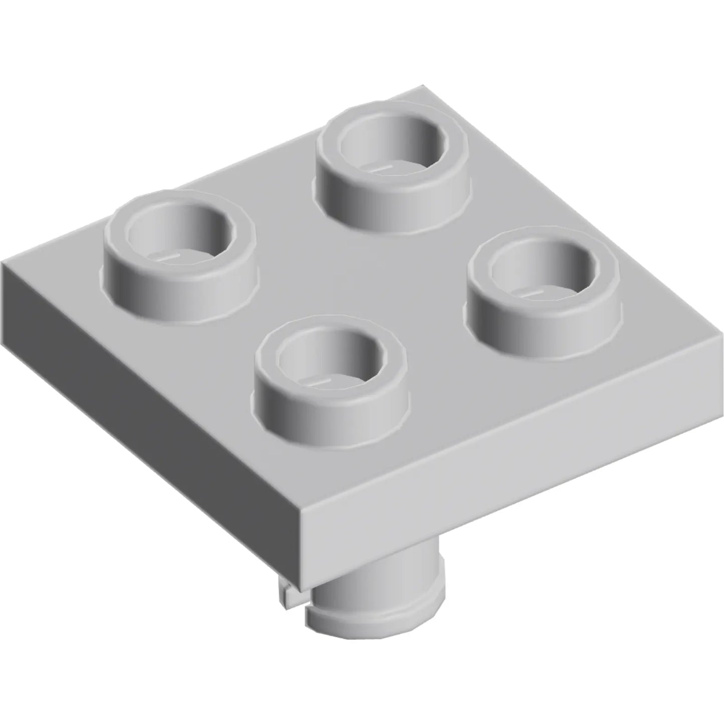 Part 2476 - Plate, Modified 2 x 2 with Pin on Bottom