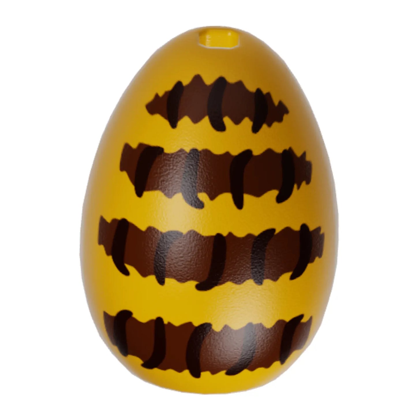 Part 24946pb03 - Egg with Small Pin Hole with Reddish Brown Stripes with Dark Brown Lines Pattern (Honeybee Abdomen)