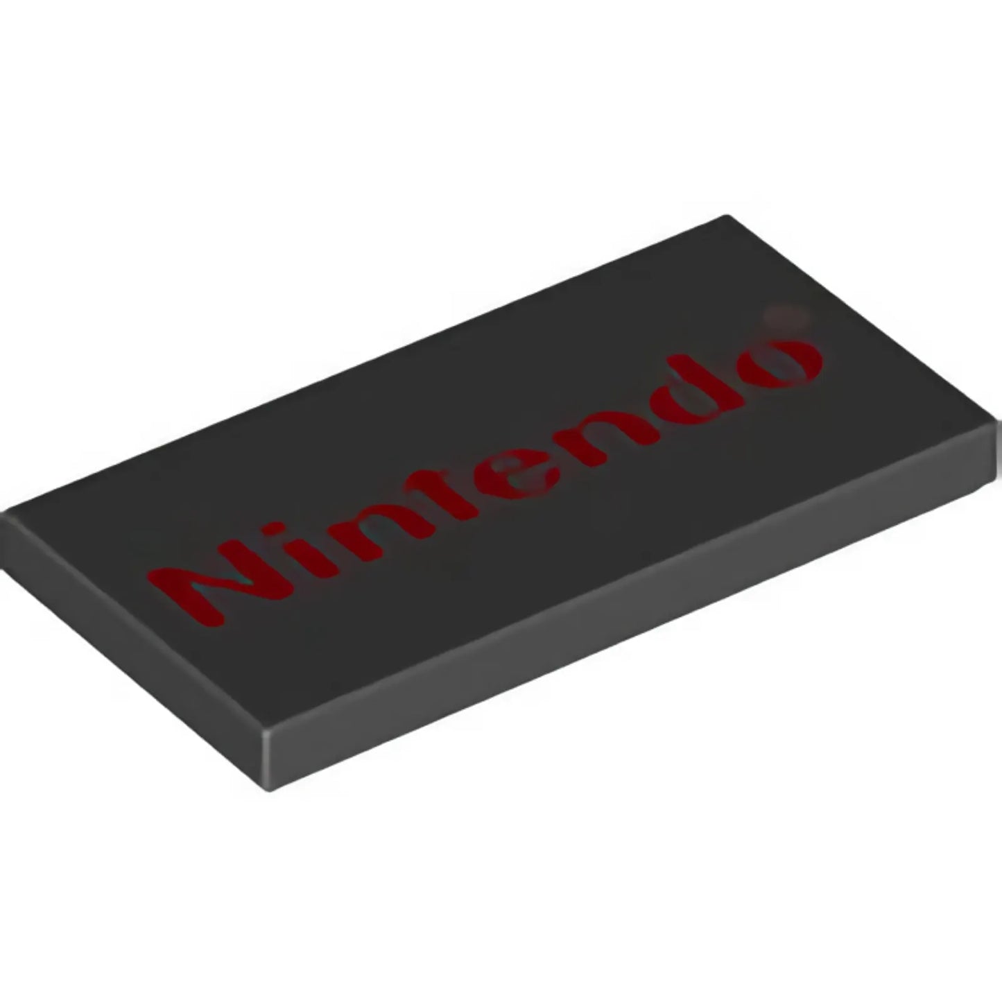 Part 87079pb0751 - Tile 2 x 4 with Red 'Nintendo' Pattern